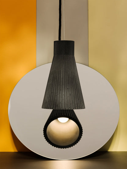[S1] Hanging Pendant Light Fluted & Colourful still 9