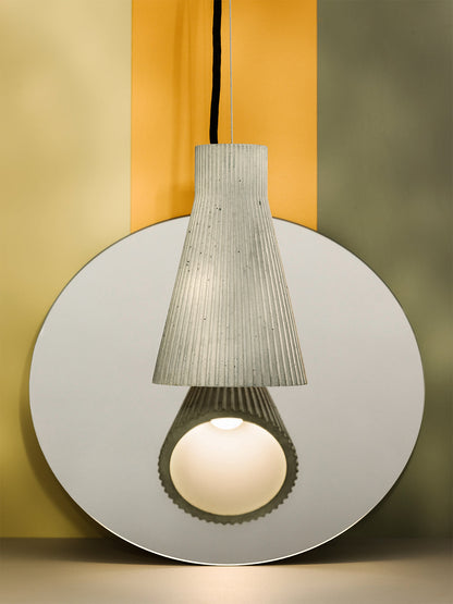[S1] Hanging Pendant Light Fluted & Colourful still 1