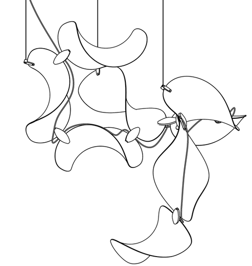 Moss Dune 8 Spiral Lamp