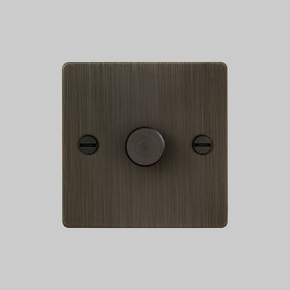 1G Dimmer/ 120W/ Smoked Bronze , Smoked Bronze Front view 