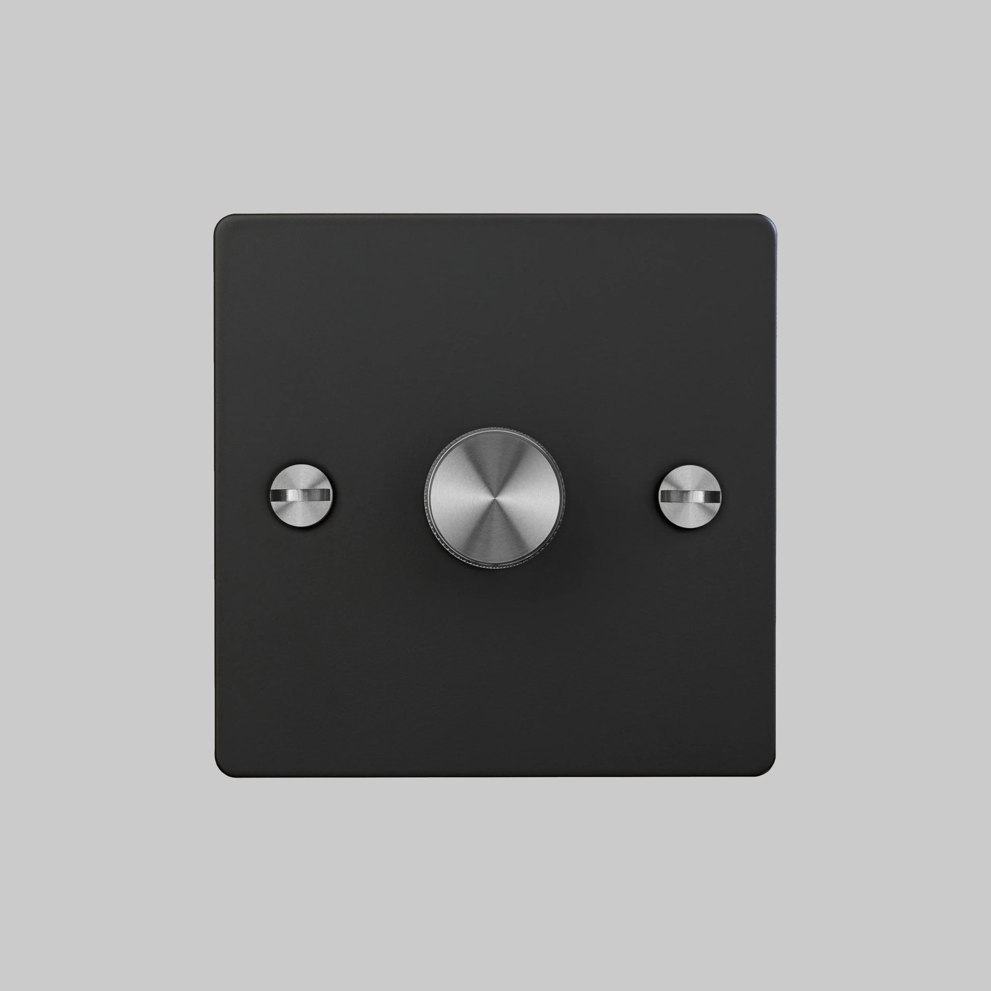 1G Dimmer/ 120W/ Black, Steel front 