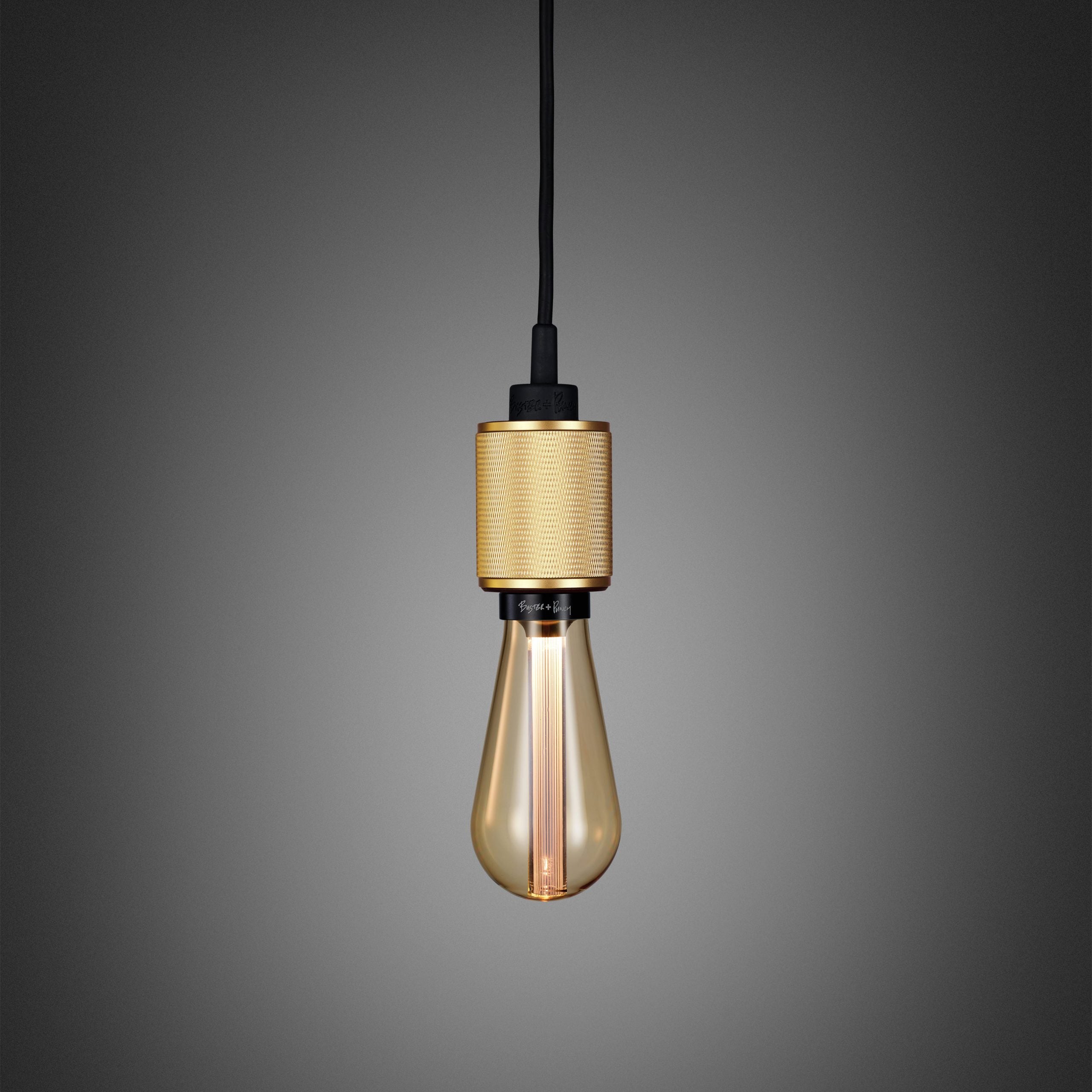 Heavy Metal Pendant light / Cross Brass, front view. 
