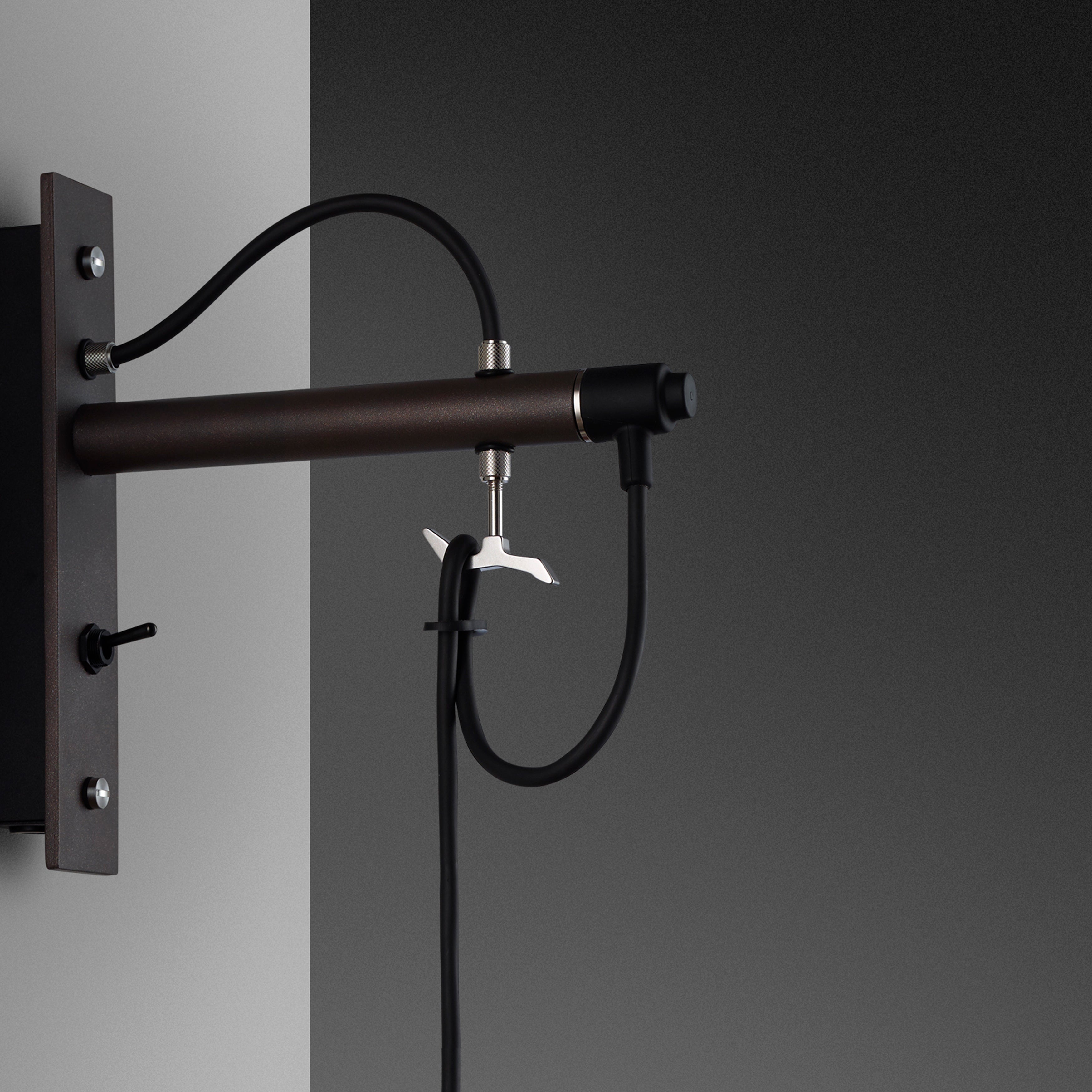 Hooked Wall/ Large/ Graphite Steel wall mount 