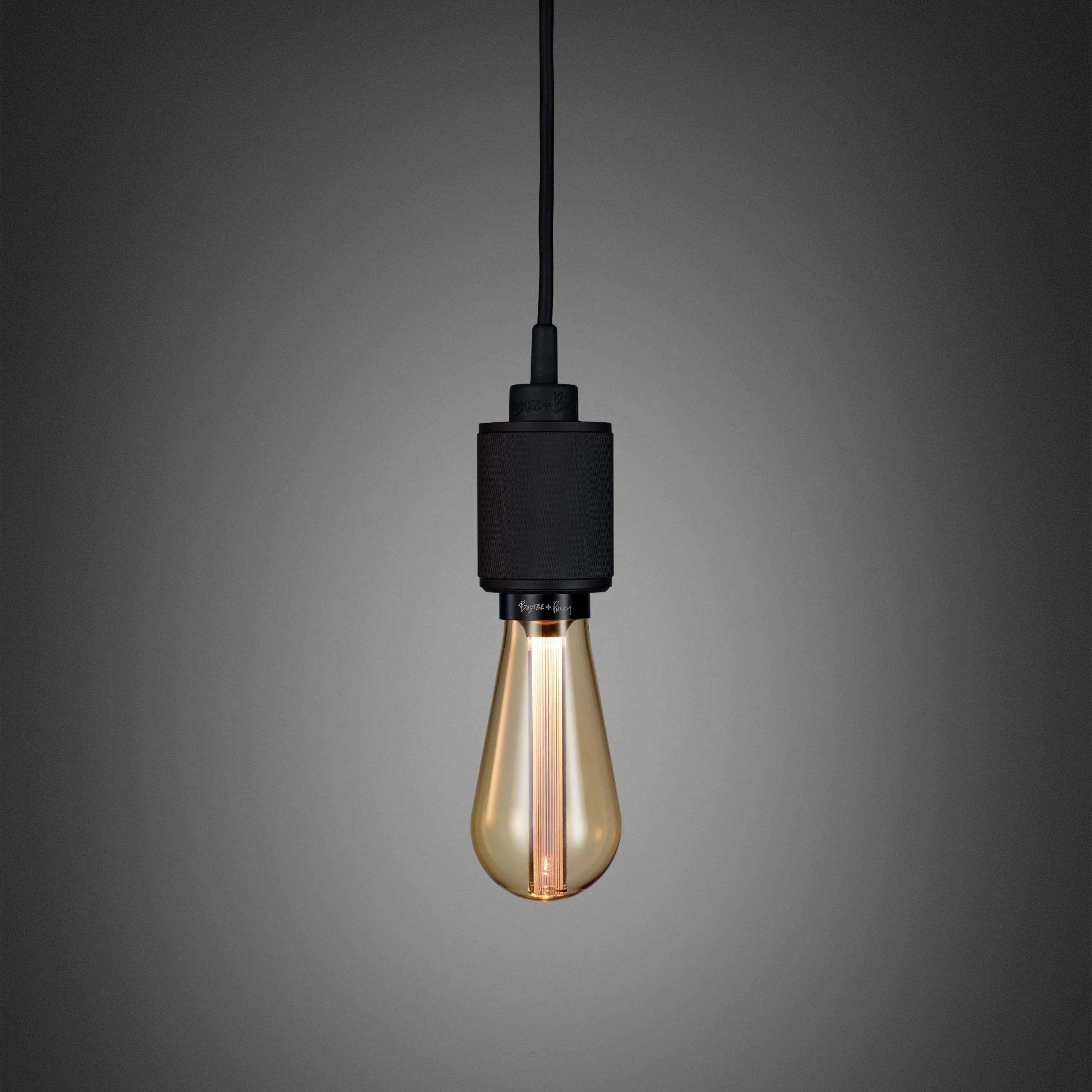 Heavy Metal Pendant light / Cross Black, front view. 