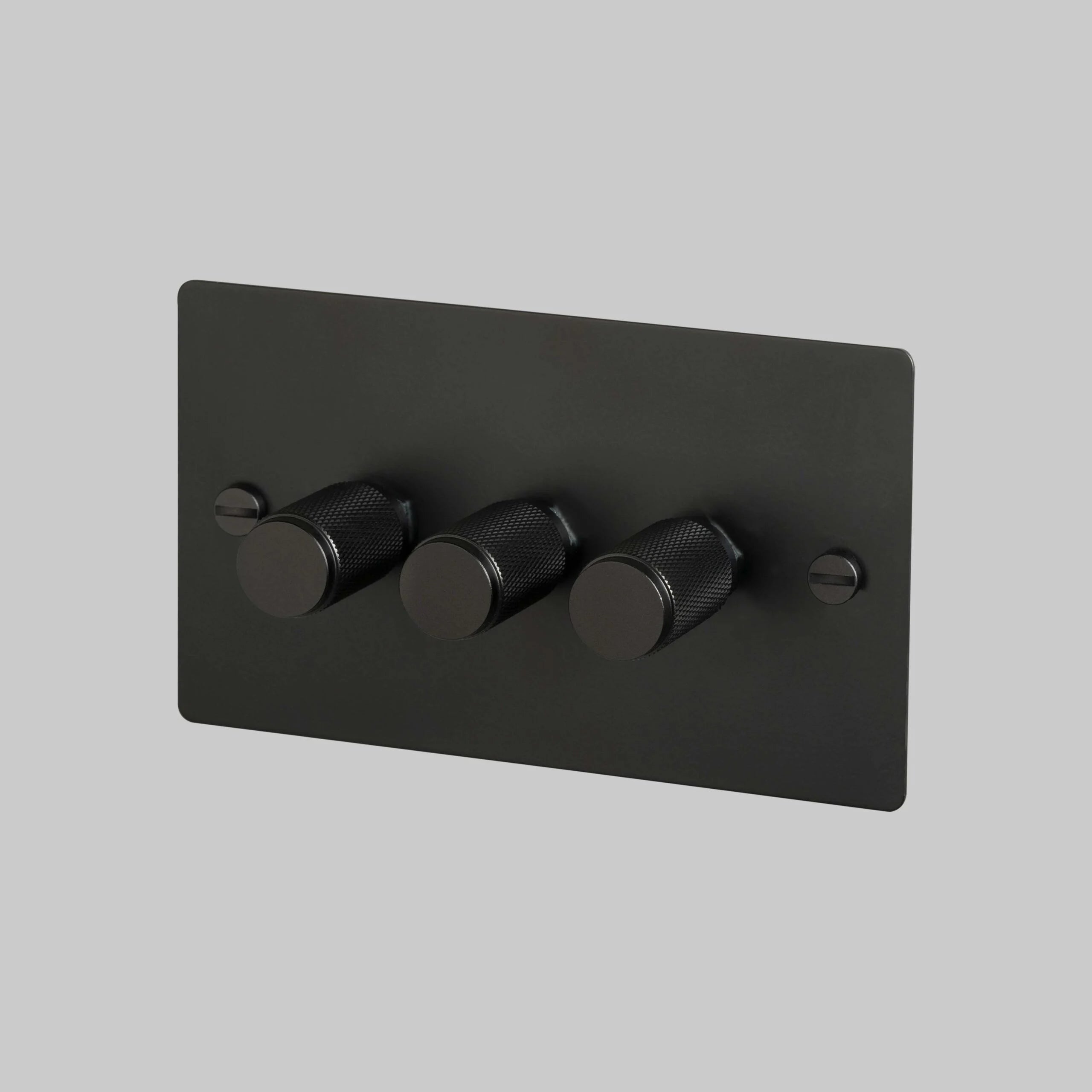 3G Dimmer/ 120W/ Black with black detail, angled view.