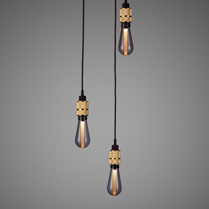 Brass 2/2.6m Hooked 3.0 / Nude Pendant Celling light close up smoke bronze bulbs 