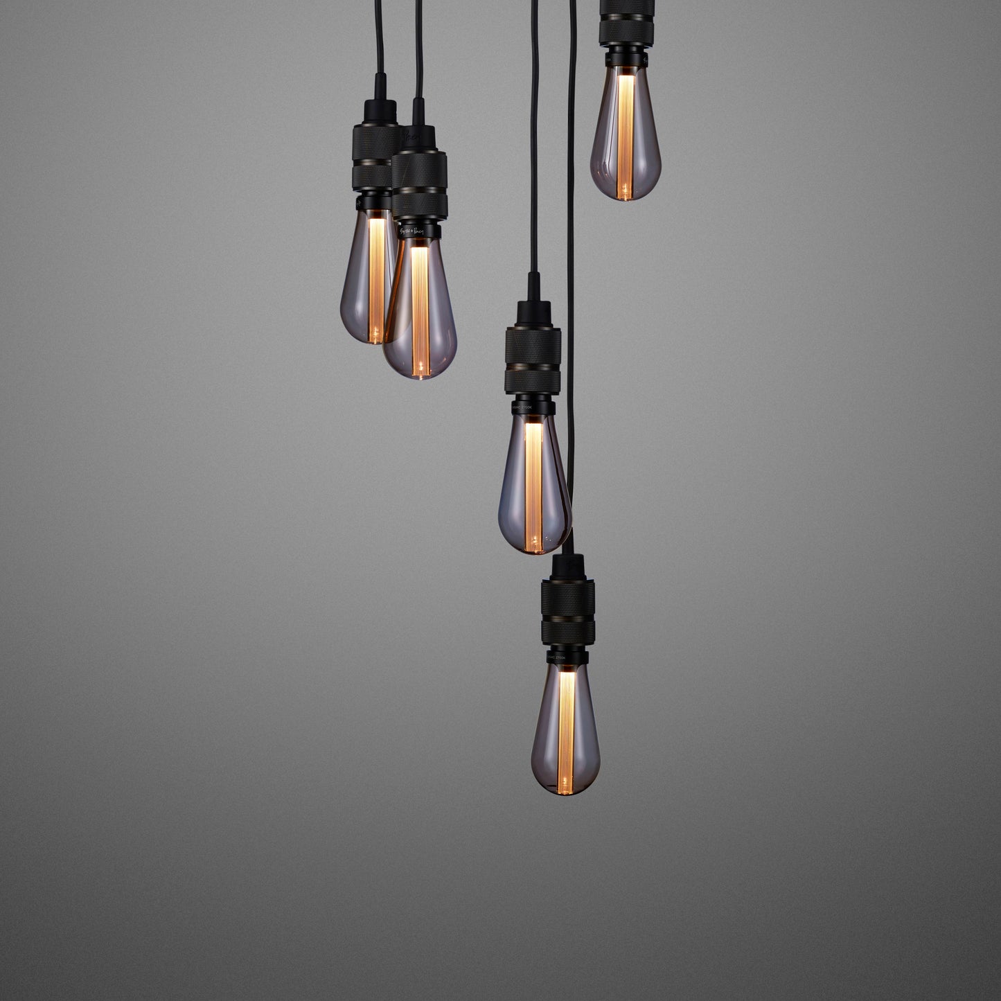 Smoked bronze Hooked 6.0 / Nude Pendant Celling light smoked bronze bulbs 