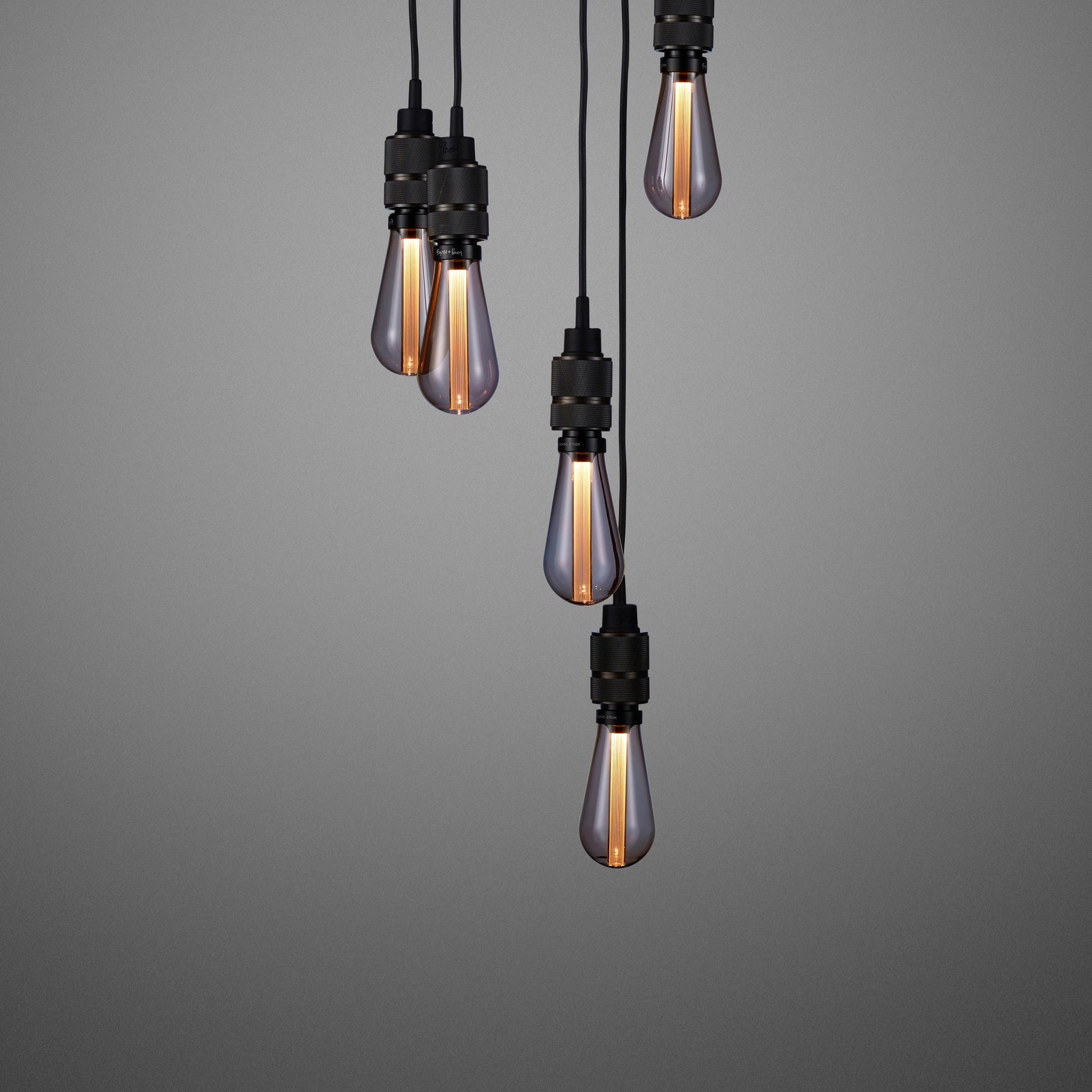 Smoked bronze Hooked 6.0 / Nude Pendant Celling light smoked bronze bulbs 