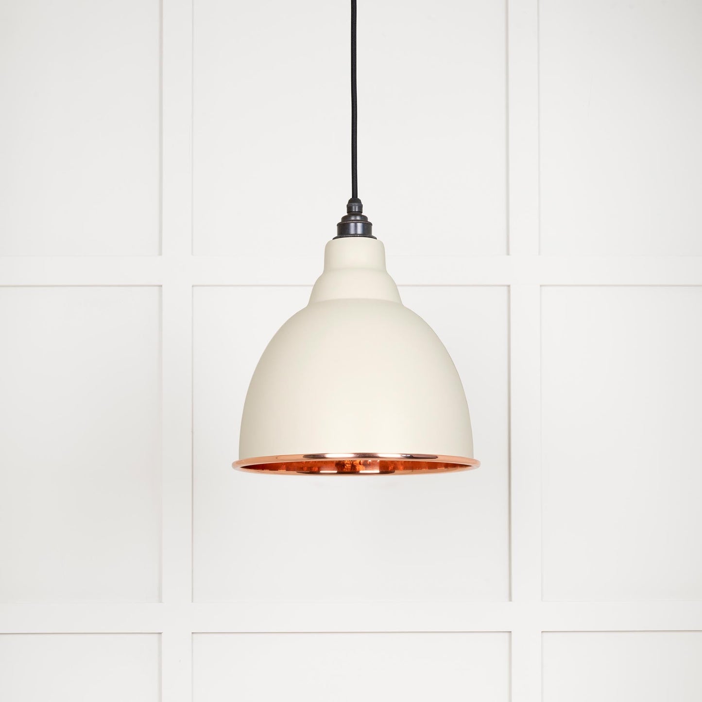 Hammered Copper Brindley Pendant Light  Teasel, Front Side.