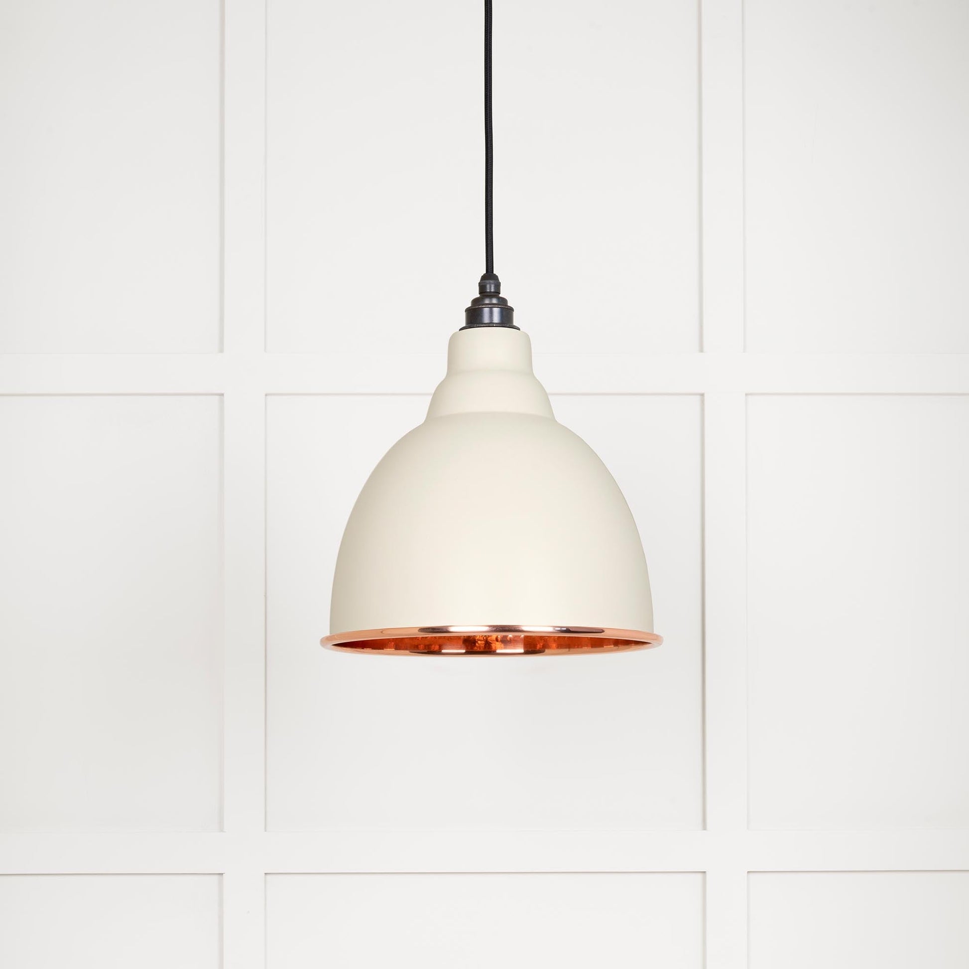 Hammered Copper Brindley Pendant Light  Teasel, Front Side.