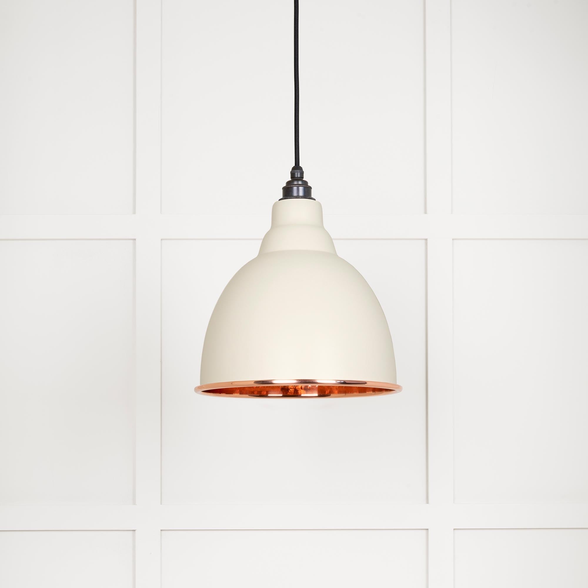 Hammered Copper Brindley Pendant Light  Teasel, Front Side.