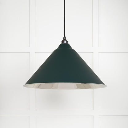 Smooth Nickel Hockley Pendant Light  Dingle, Front Side.