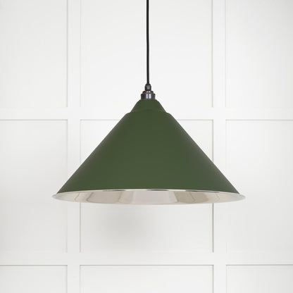 Smooth Nickel Hockley Pendant Light  Heath, Front Side.