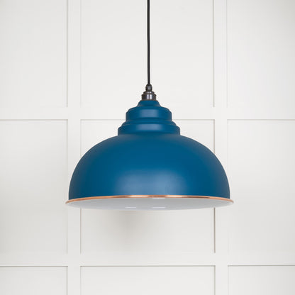 White Gloss Harborne Pendant Light  Upstream, Front Side.
