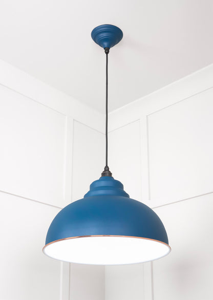 White Gloss Harborne Pendant Light  Upstream, Underside.