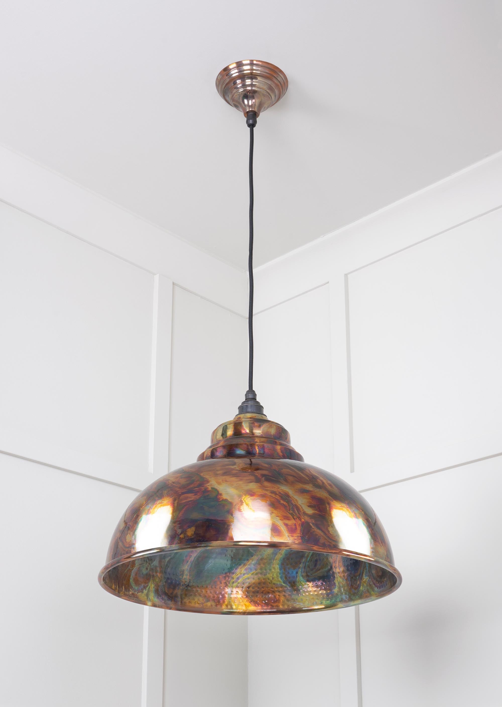 Burnished Harborne Pendant Light , Underside.