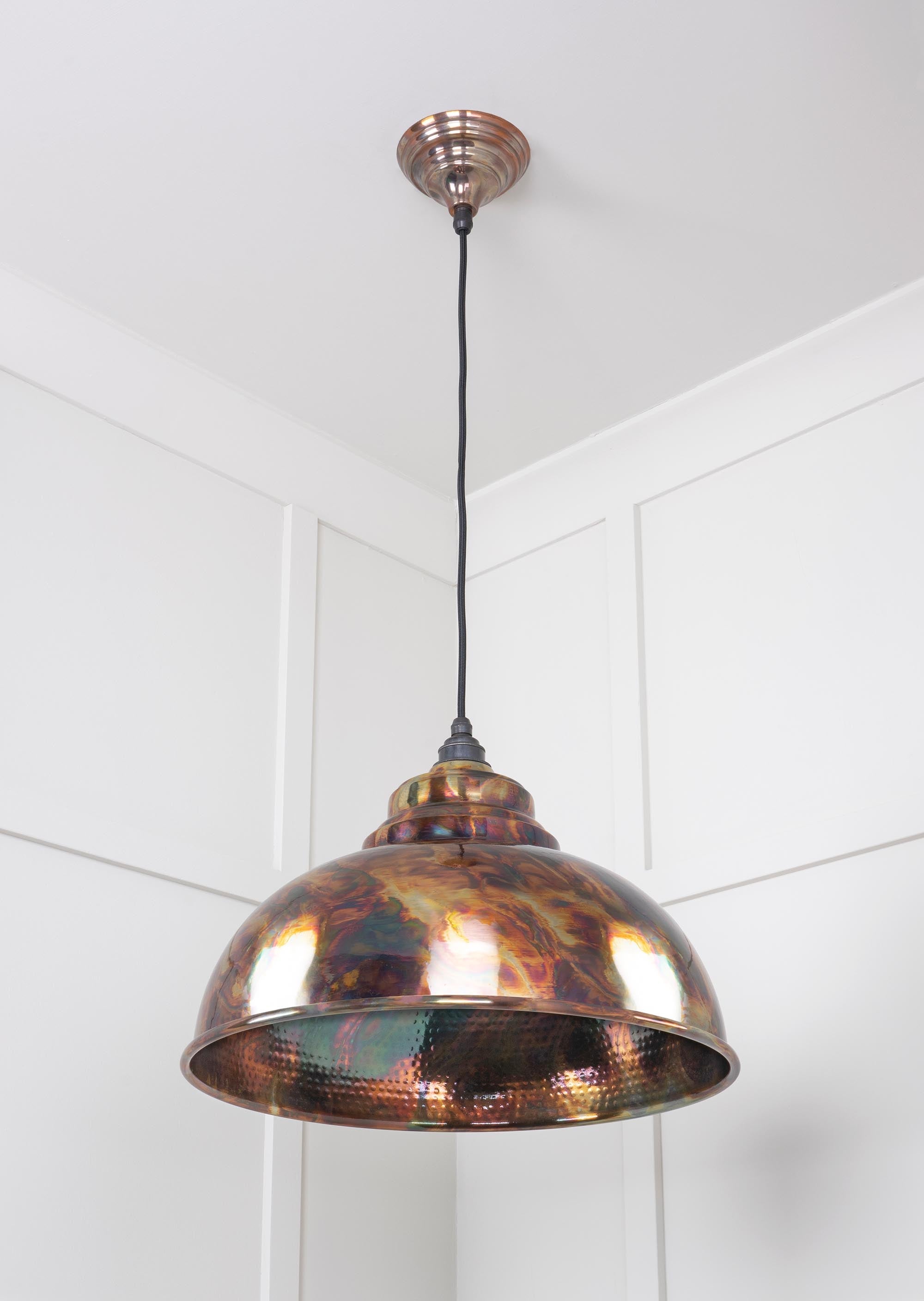 Burnished Harborne Pendant Light , Underside.