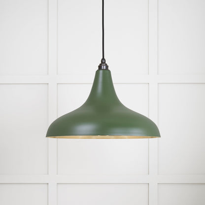 Smooth Brass Frankley Pendant Light Heath, Front Side.