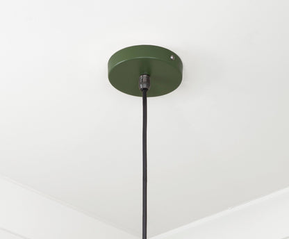Smooth Brass Frankley Pendant Light Heath, close up view of fitting and cable.