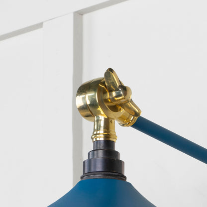 Smooth Brass Flora Wall Light Upstream, Detailed close up view of pendant.