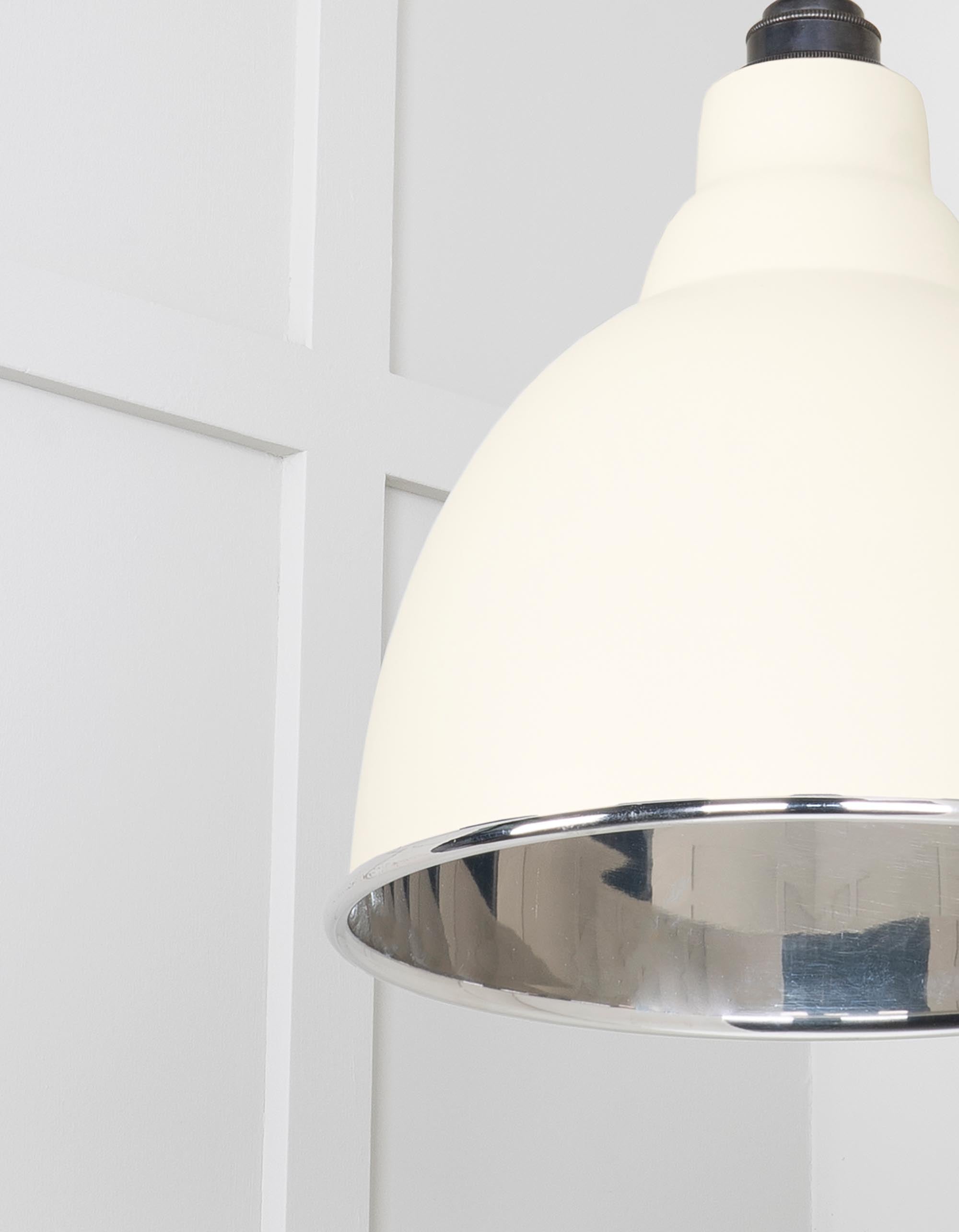 Smooth Nickel Brindley Cluster Pendant Light Teasel, Underside.