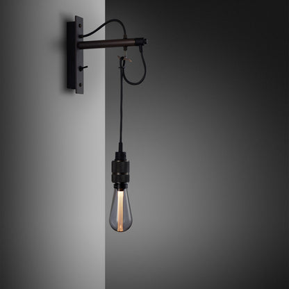 Hooked Wall Light/ Nude/ Graphite smoked bronze with smoked bronze bulb
