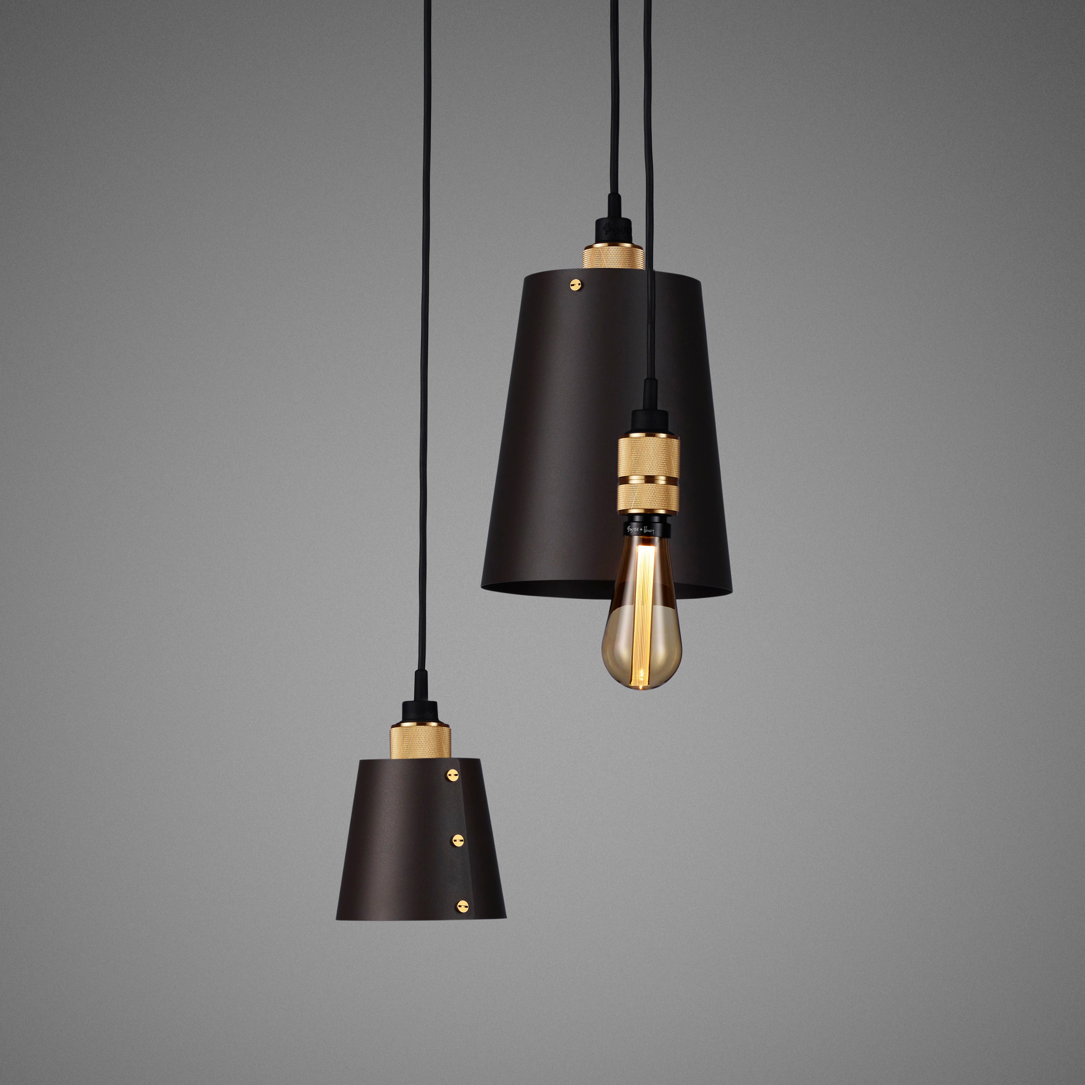 Brass Hooked 3.0 Mix / Graphite Pendant Celling light gold tint bulb 