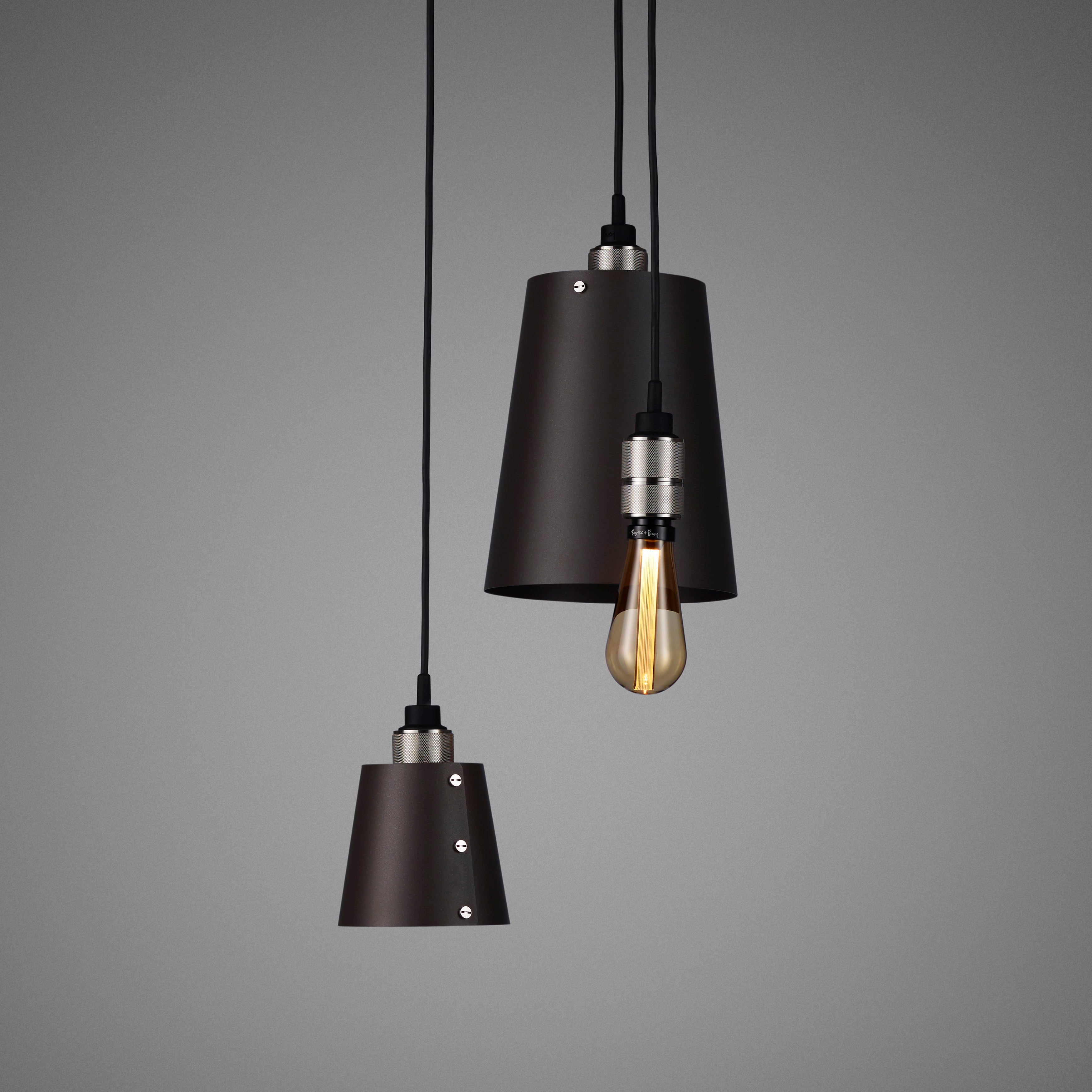 Steel Hooked 3.0 Mix / Graphite Pendant Celling light gold tint bulb