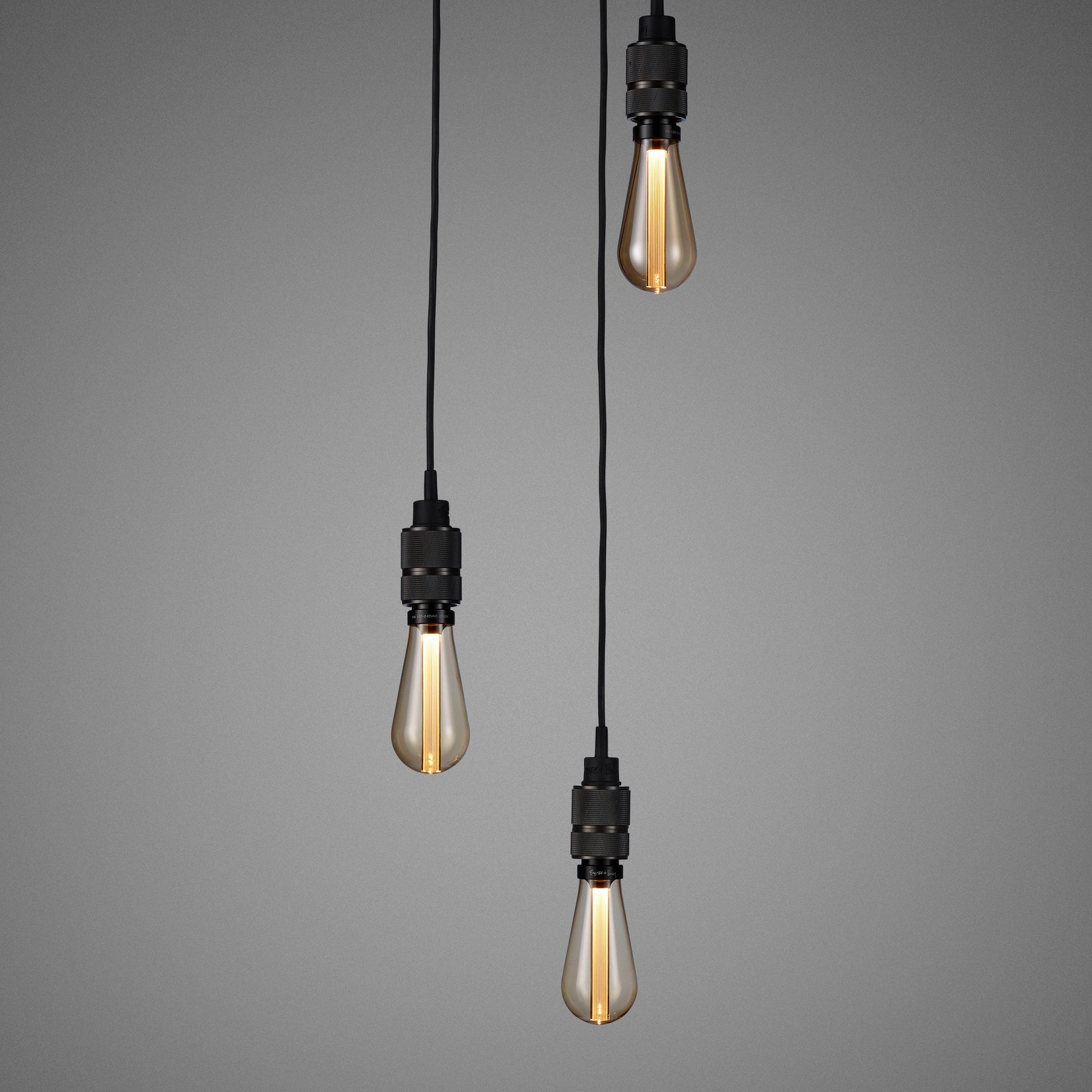Smoked bronze Hooked 3.0 / Nude Pendant Celling light gold tinge bulbs