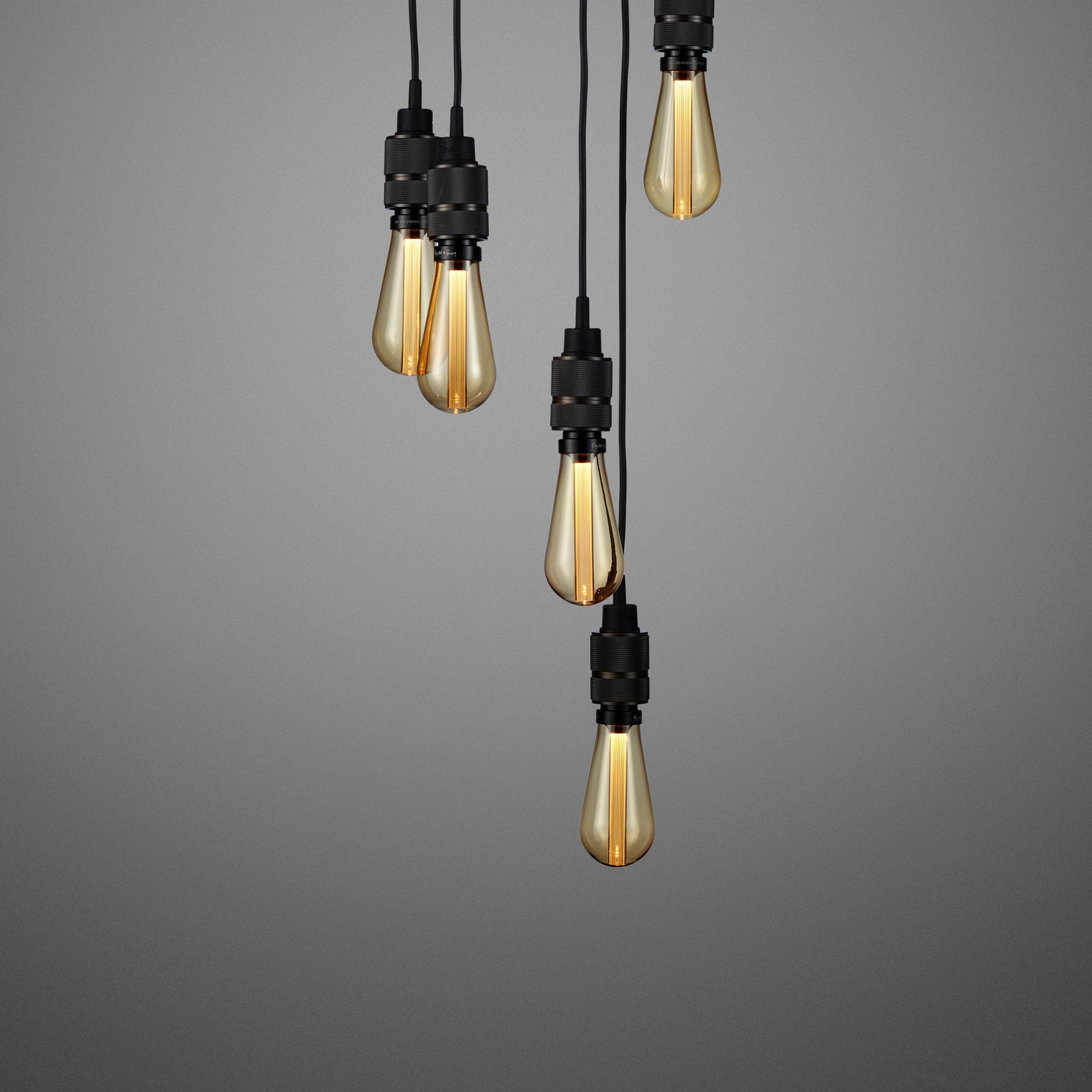 Smoked bronze Hooked 6.0 / Nude Pendant Celling light gold tinted bulbs
