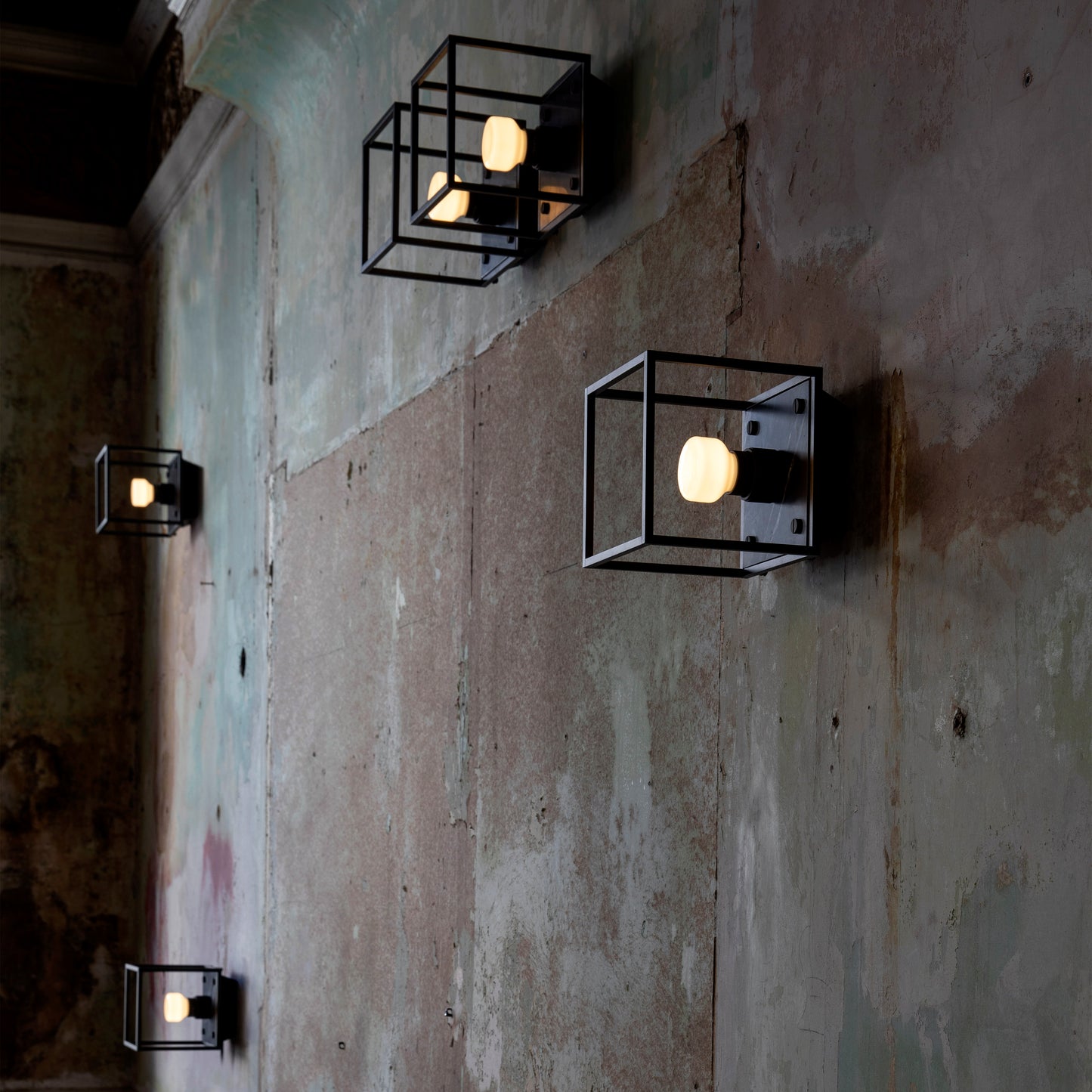 Caged Wall/ Small black marble group lifestyle image 