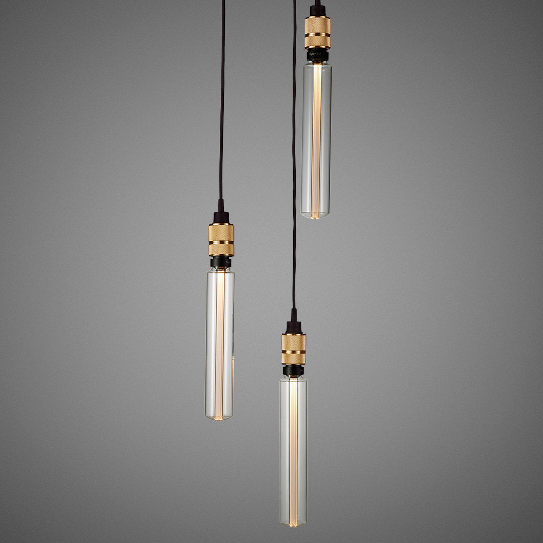Brass 2/2.6m Hooked 3.0 / Nude Pendant Celling light long bulbs