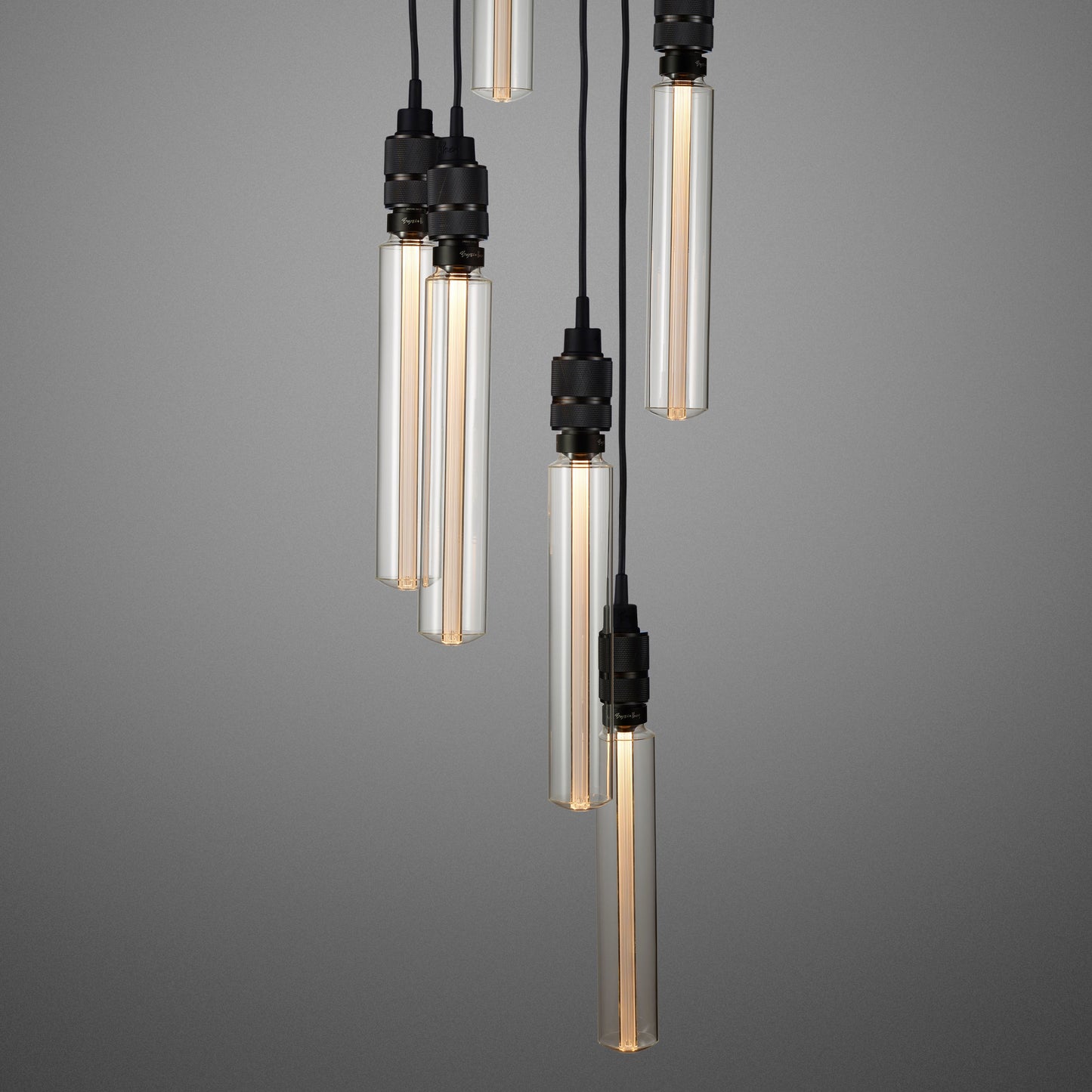 Smoked bronze Hooked 6.0 / Nude Pendant Celling light long bulbs