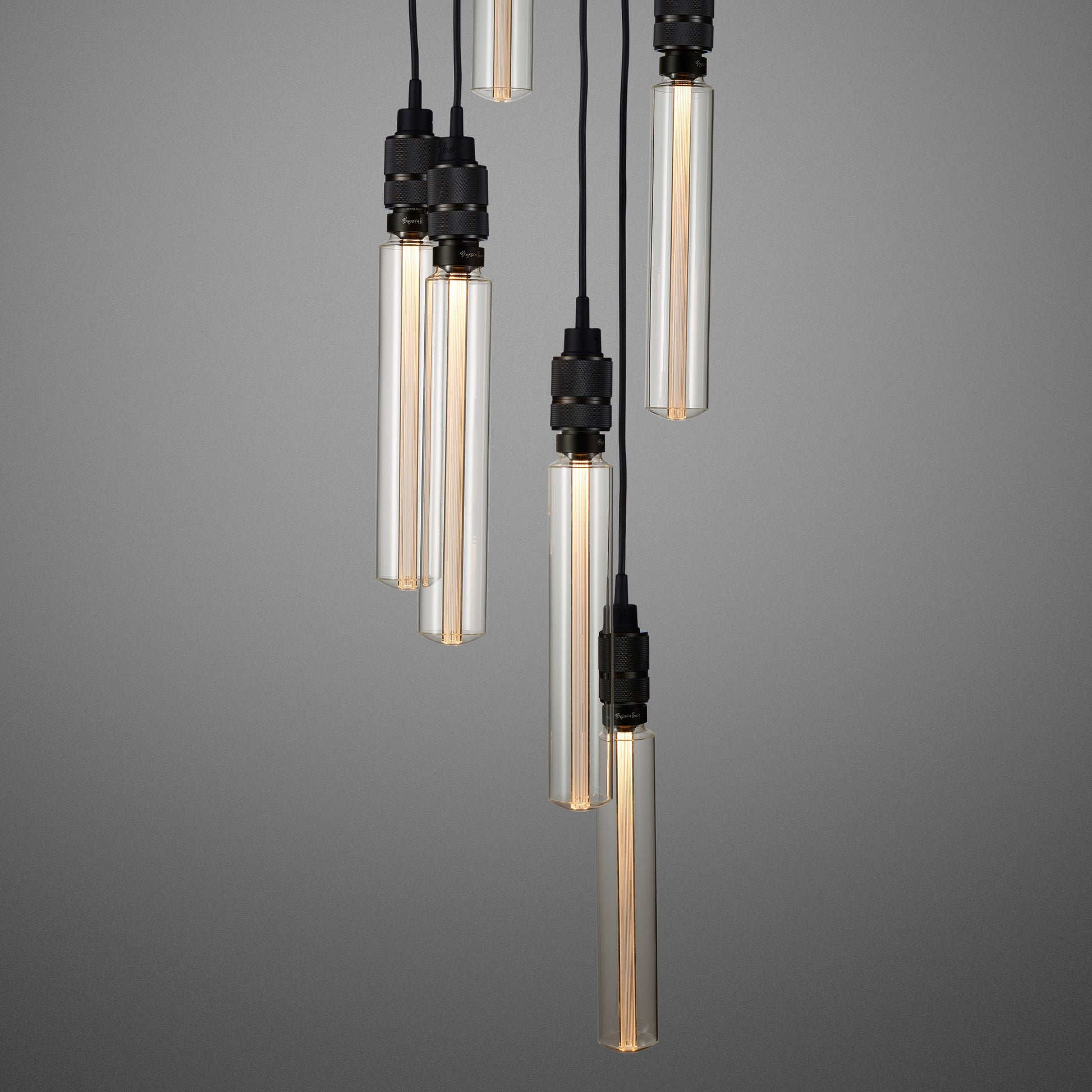 Smoked bronze Hooked 6.0 / Nude Pendant Celling light long bulbs