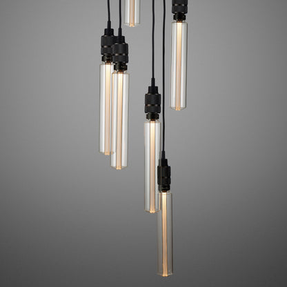 Smoked bronze Hooked 6.0 / Nude Pendant Celling light long bulbs