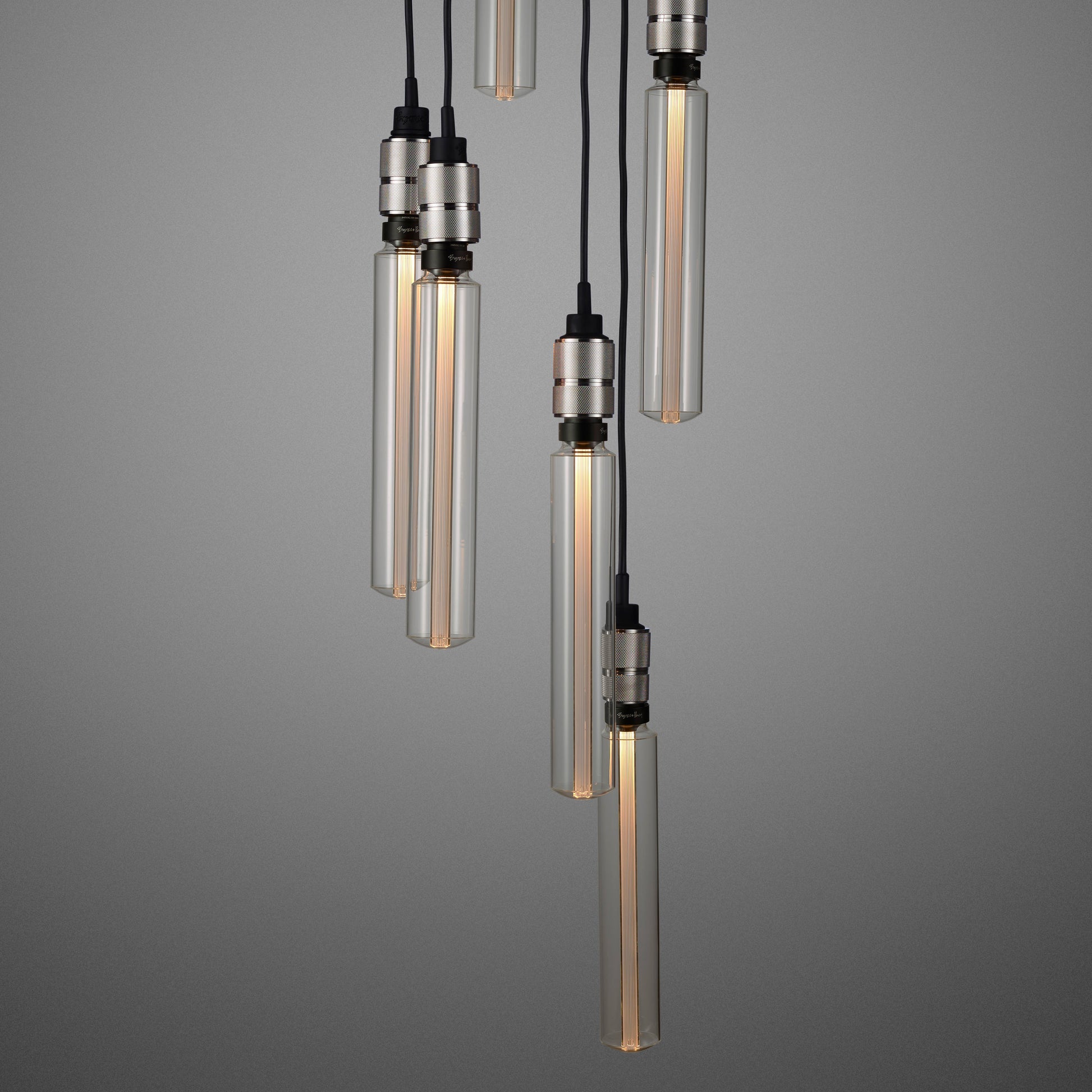 Steel Hooked 6.0 / Nude Pendant Celling light long bulbs 