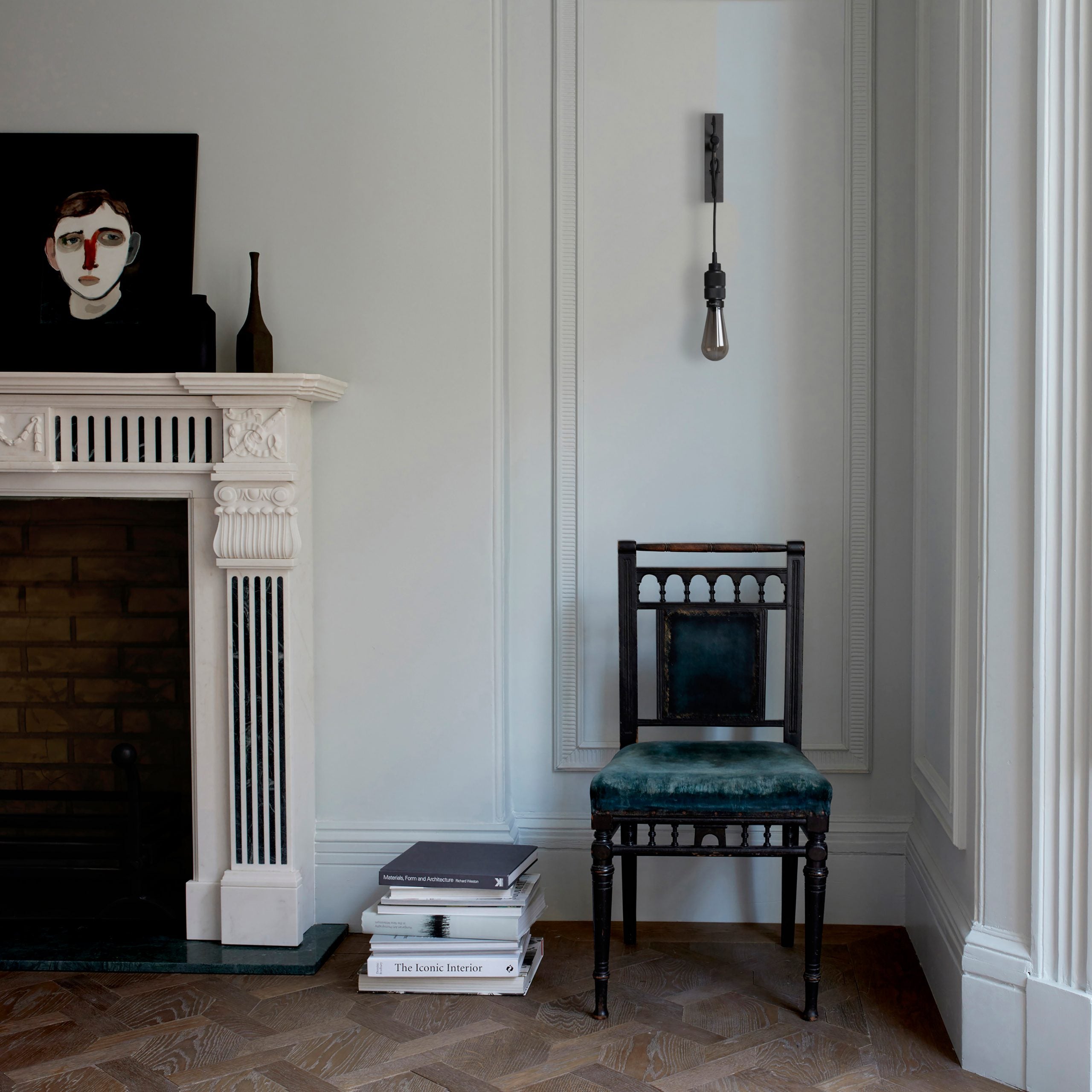 Hooked Wall Light/ Nude/ Graphite smoked bronze lifestyle image