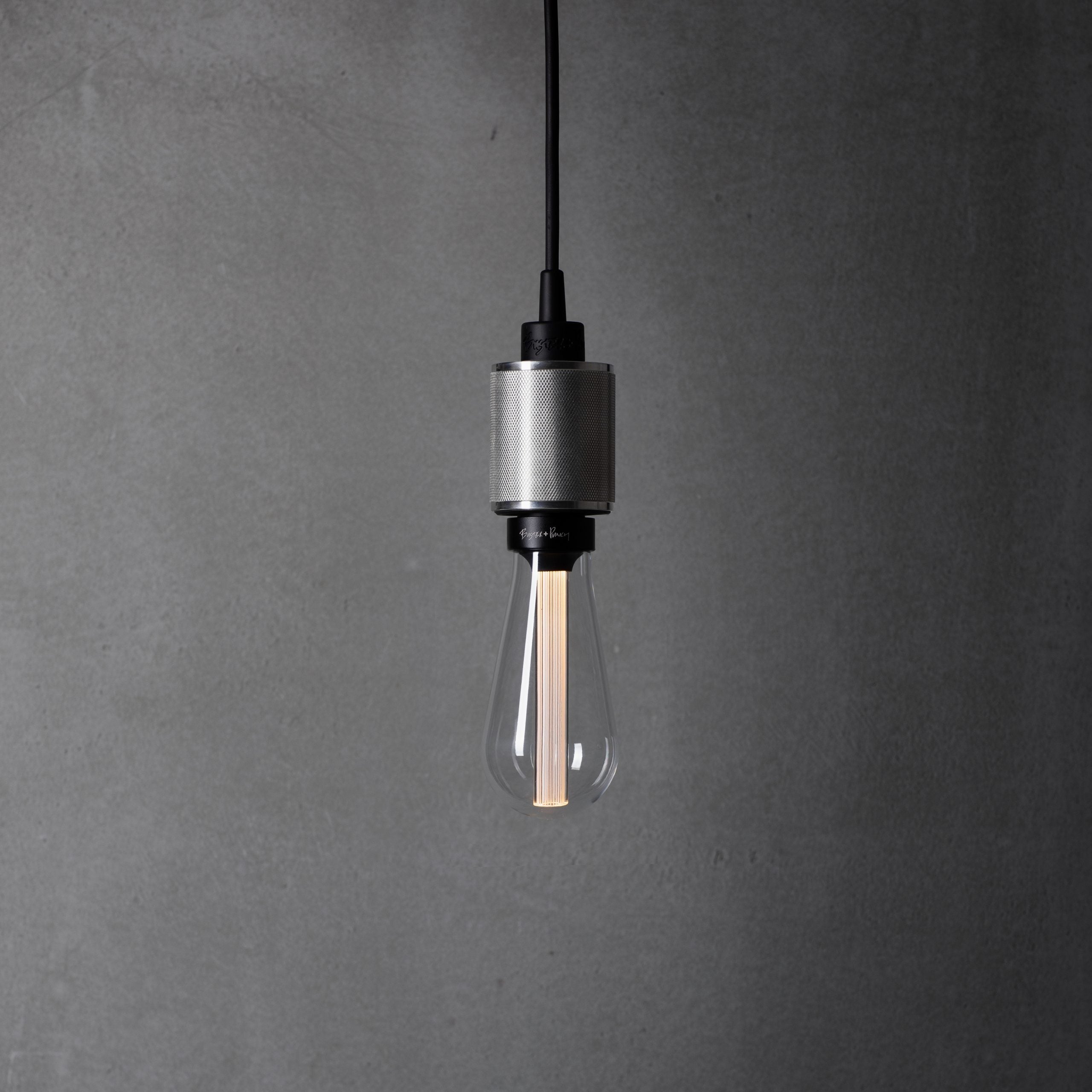 Heavy Metal Pendant light / Cross steel, front view.
