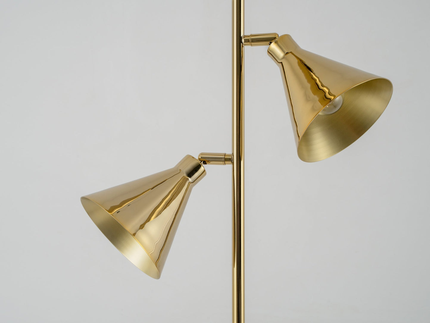 Brass Cone Floor Lamp