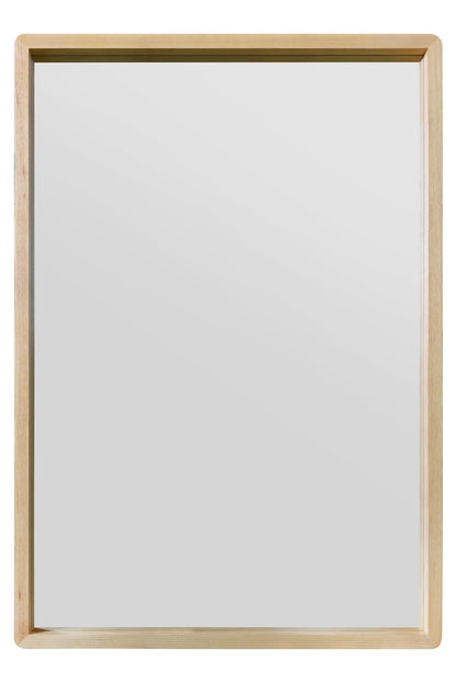 Scandi Chic Solid Oak Rounded Corner Wall Mirror 39" X 27.5" (100CM X 70CM)-2