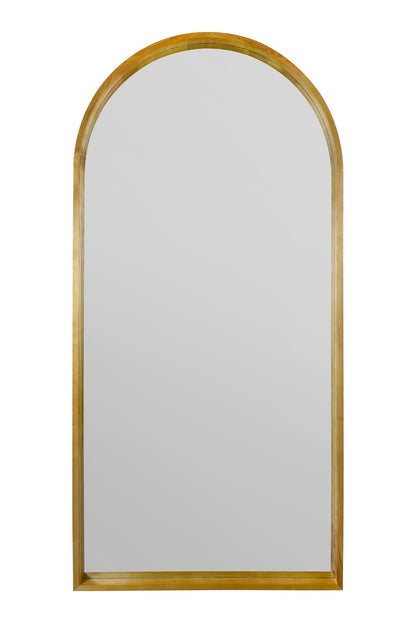 Scandinavian Elegance - 79" X 39" (200CM X 100CM) Solid Oak Arched Leaner/Walled Mirror-2