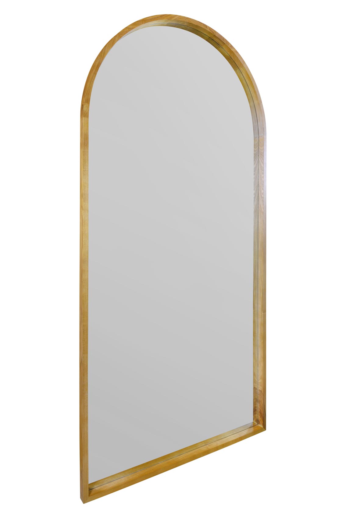 Scandinavian Elegance - 79" X 39" (200CM X 100CM) Solid Oak Arched Leaner/Walled Mirror-3