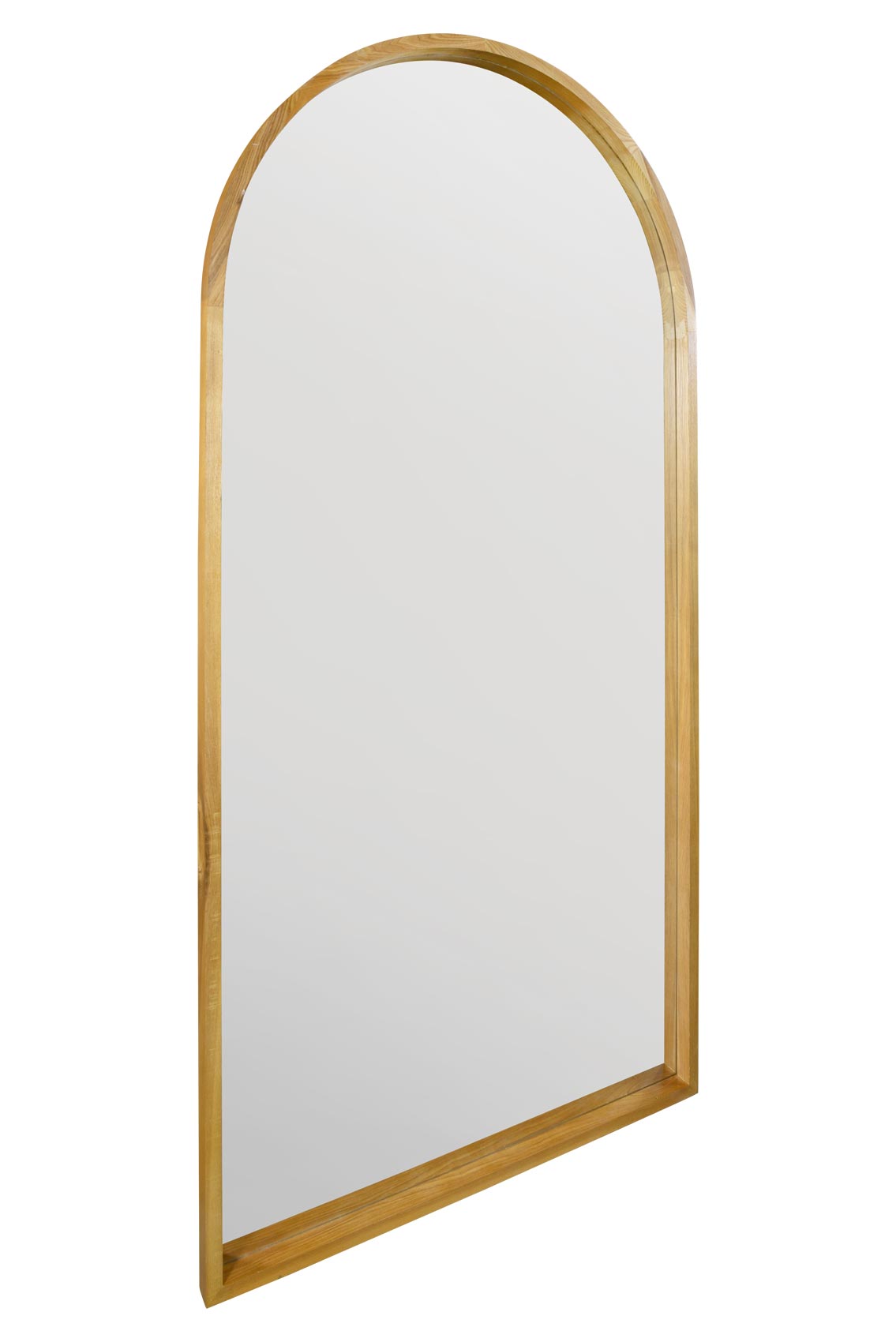 Scandi Elegance - 71" X 35" (180CM X 90CM) Solid Oak Arched Leaner/Walled Mirror-3