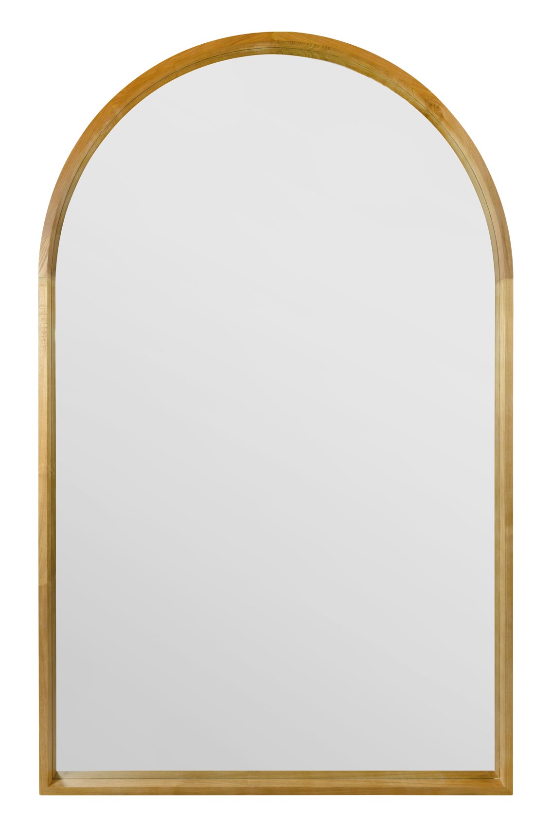 The Scandinavian Elegance - 75" X 47" (190CM X 120CM) Solid Oak Arched Leaner/Walled Mirror-2