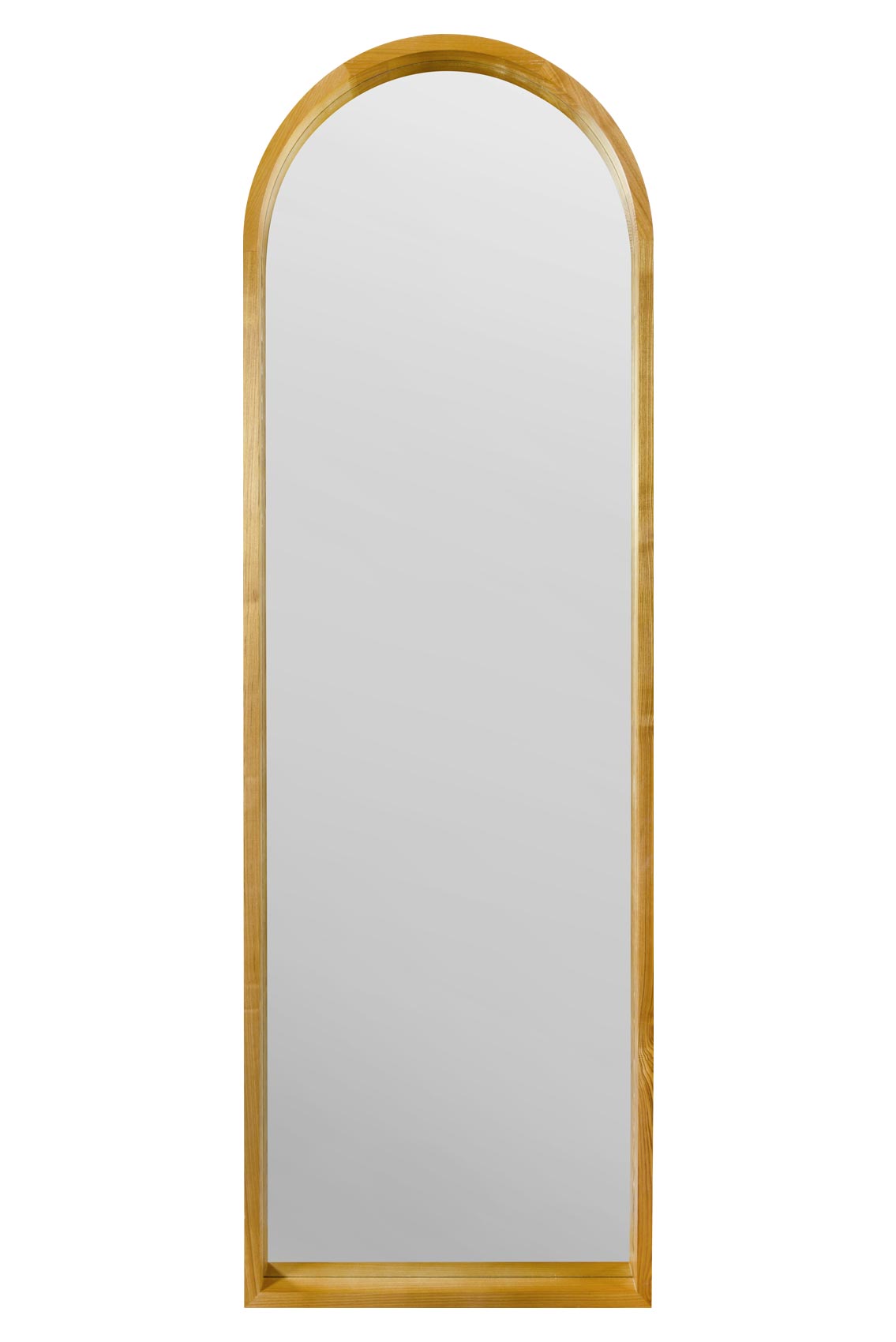 Scandi Elegance - 71" X 24" (180CM X 60CM) Solid Oak Arched Leaner/Walled Mirror-2