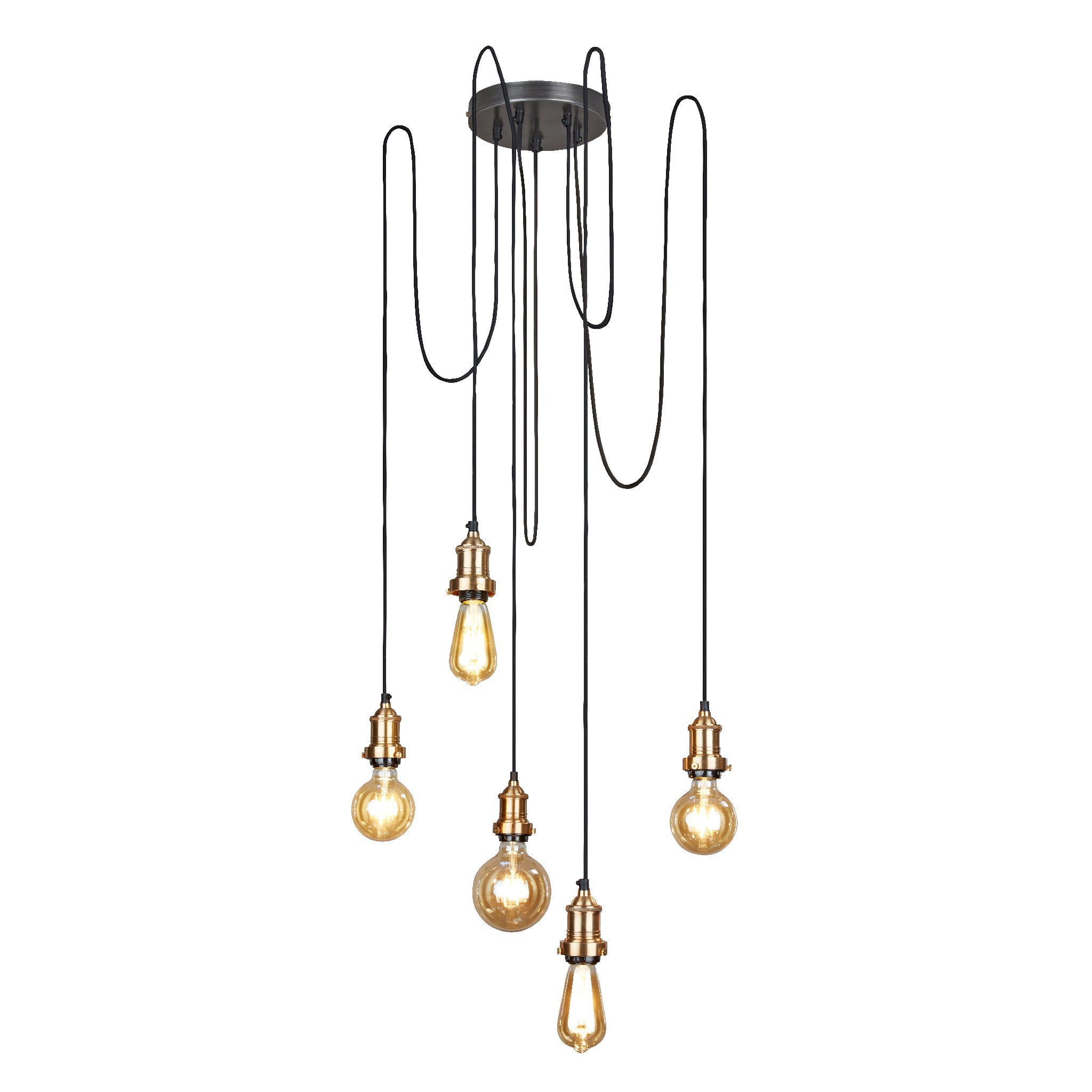 Brooklyn 5 Wire Pendant Light , Product Shot
