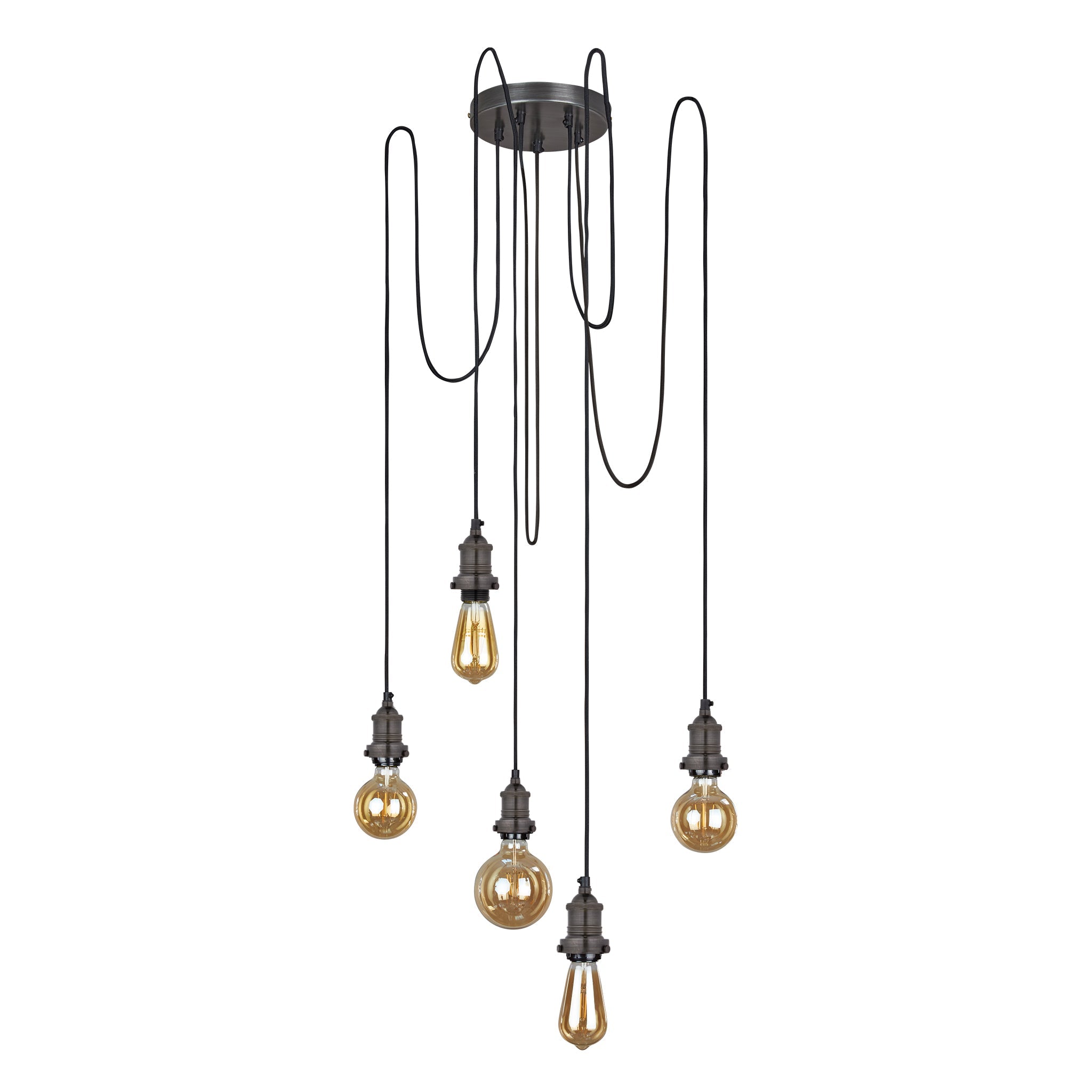 Brooklyn 5 Wire Pendant Light , Product Shot