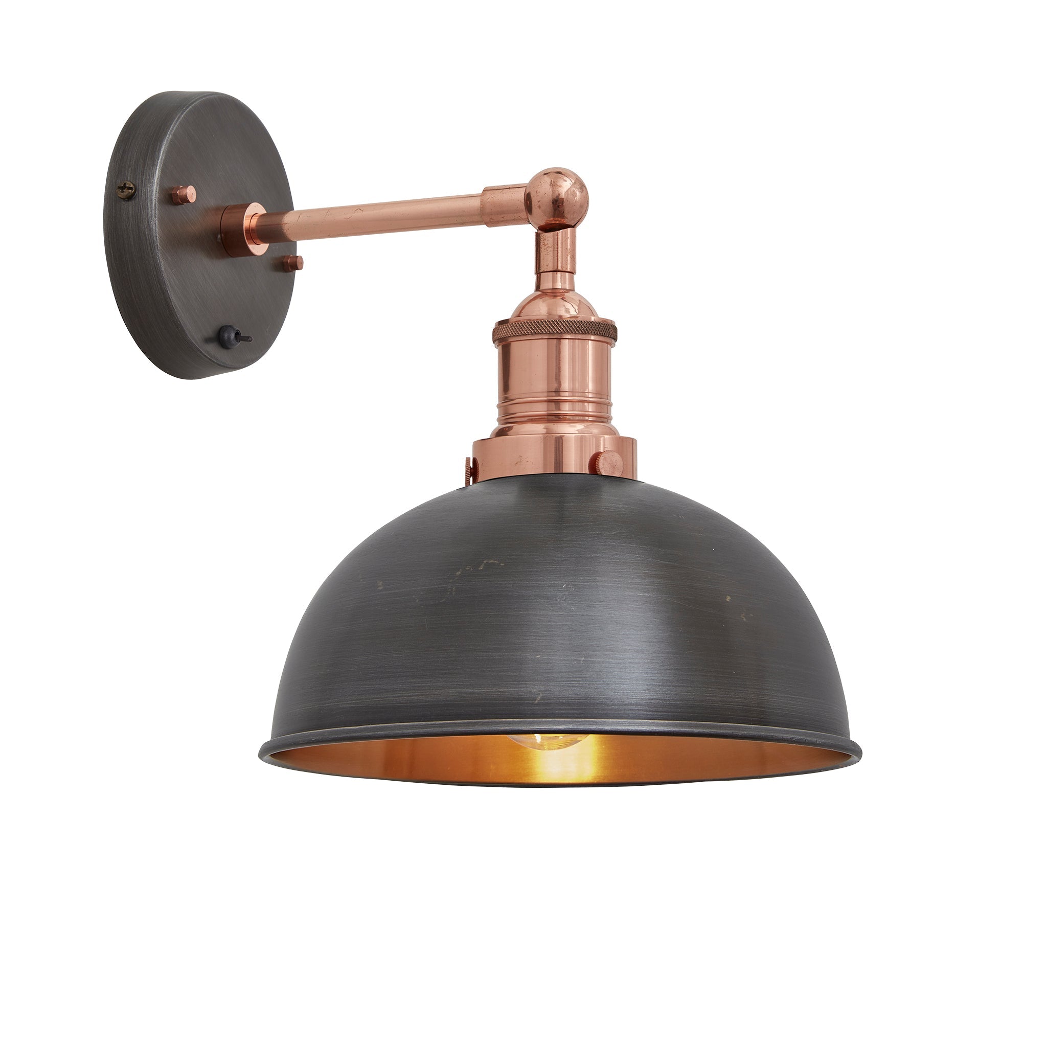 Brooklyn Dome Wall Light - 8 Inch, Product Shot