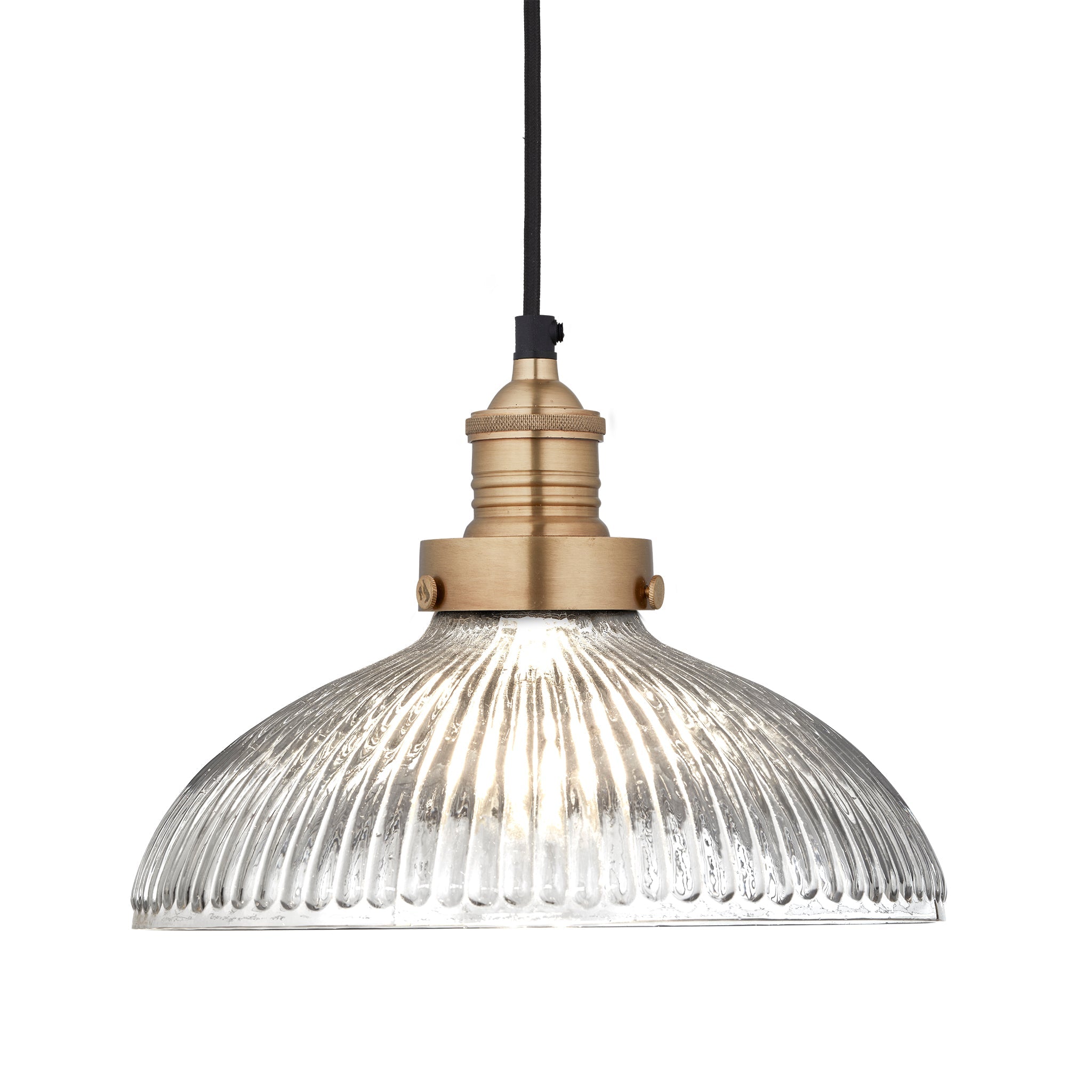Brooklyn Glass Dome Pendant Light - 12 Inch, Product Shot