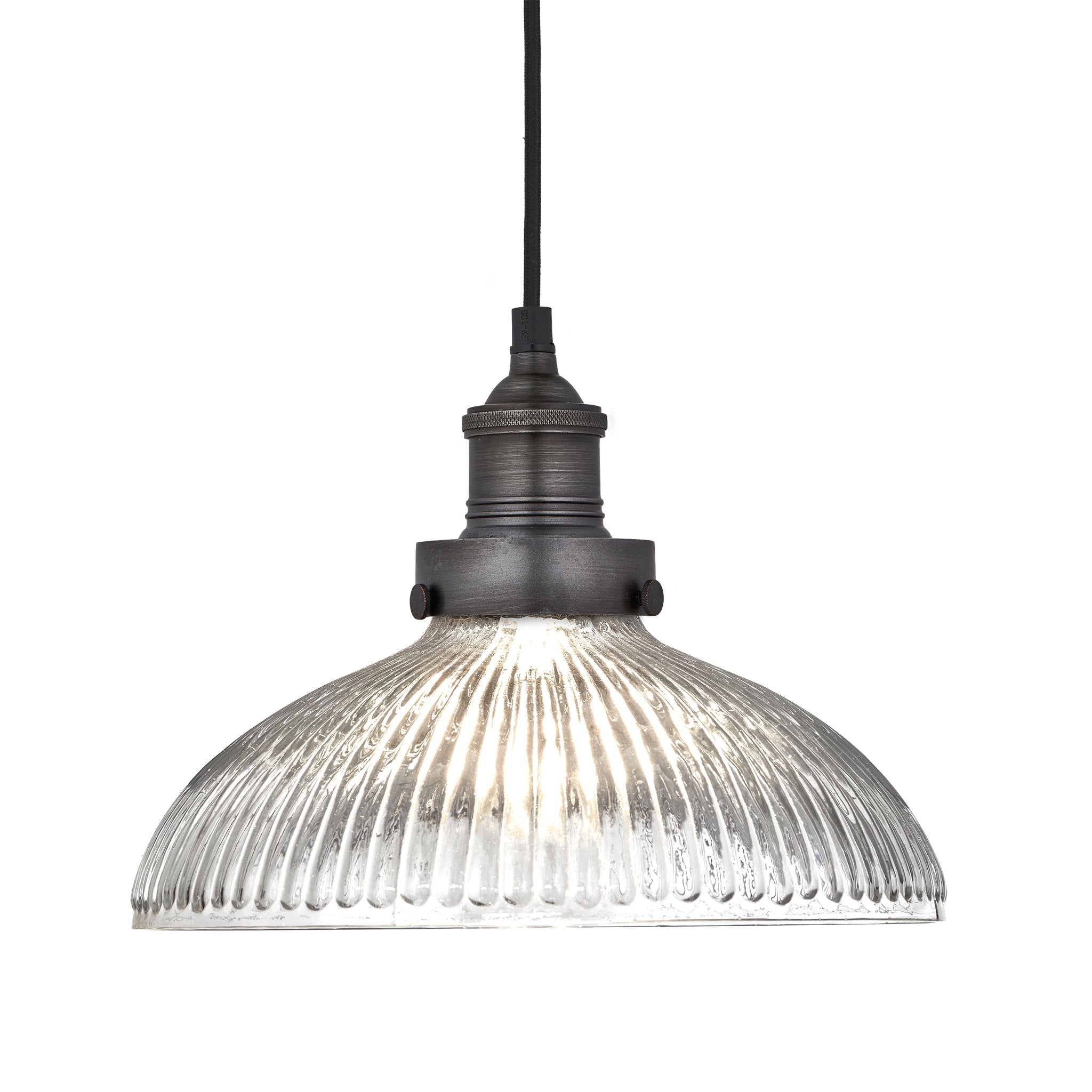 Brooklyn Glass Dome Pendant Light - 12 Inch, Product Shot